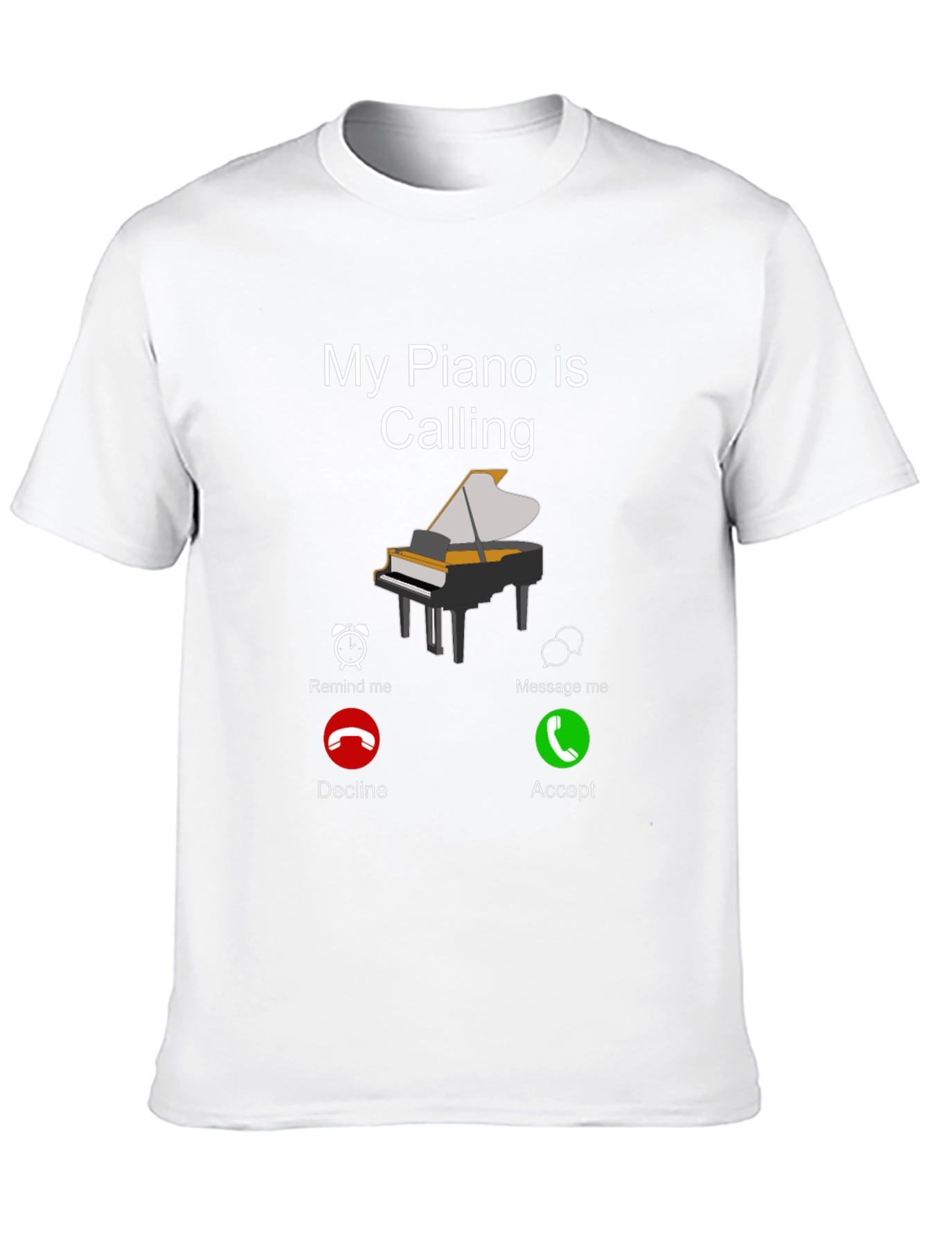 My Piano Is Calling Graphic Tee