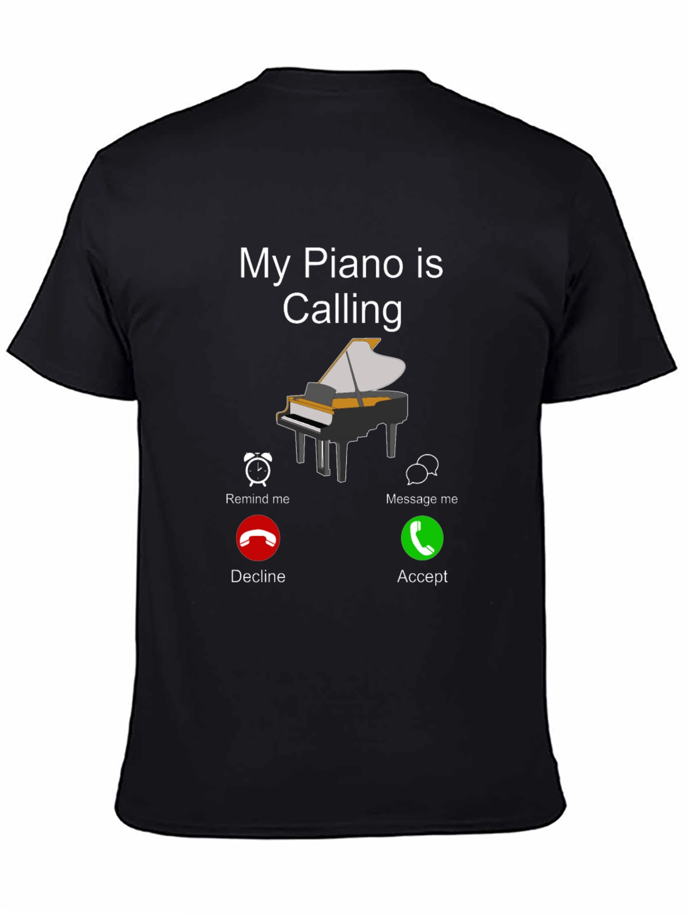 My Piano Is Calling Graphic Tee