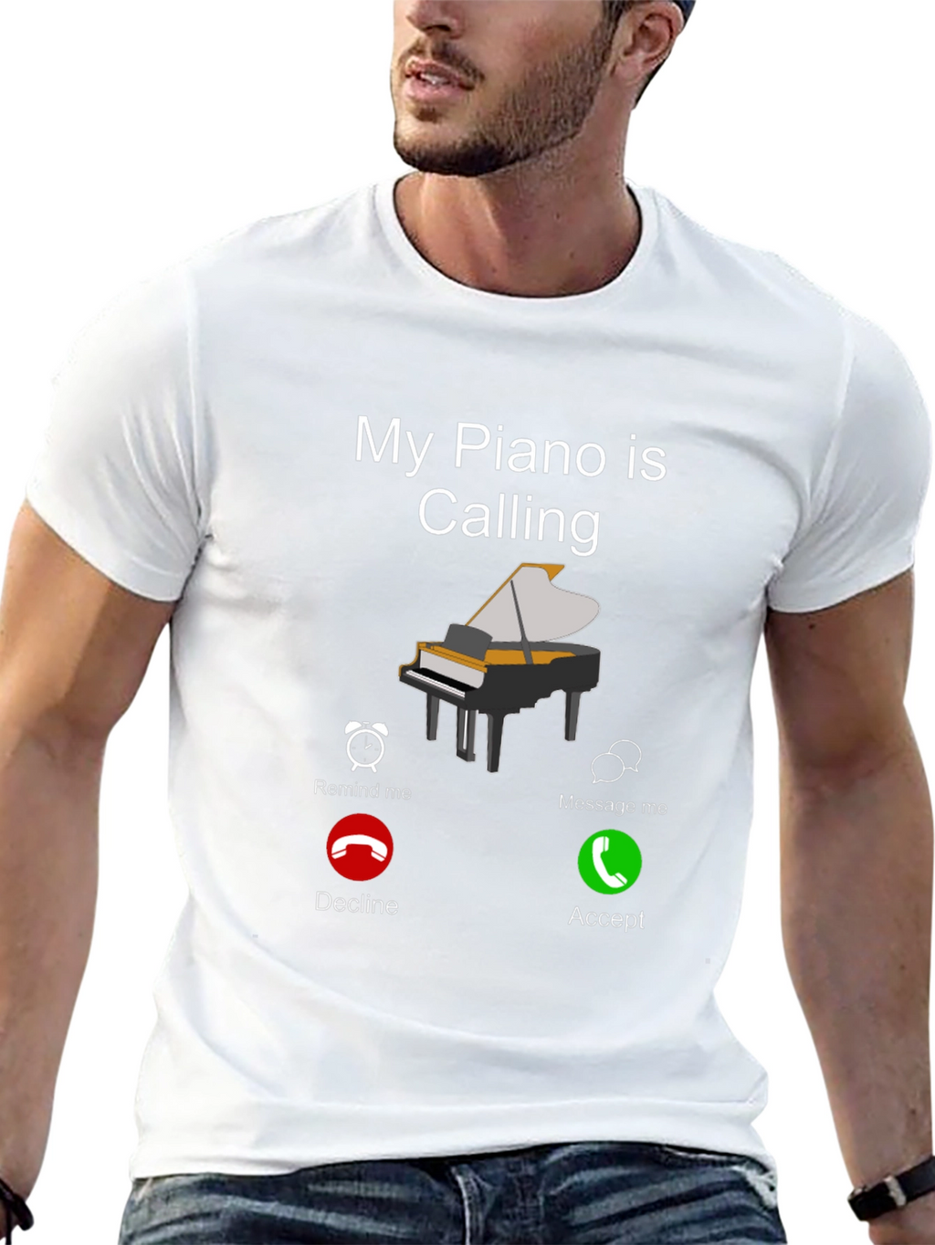 My Piano Is Calling Graphic Tee