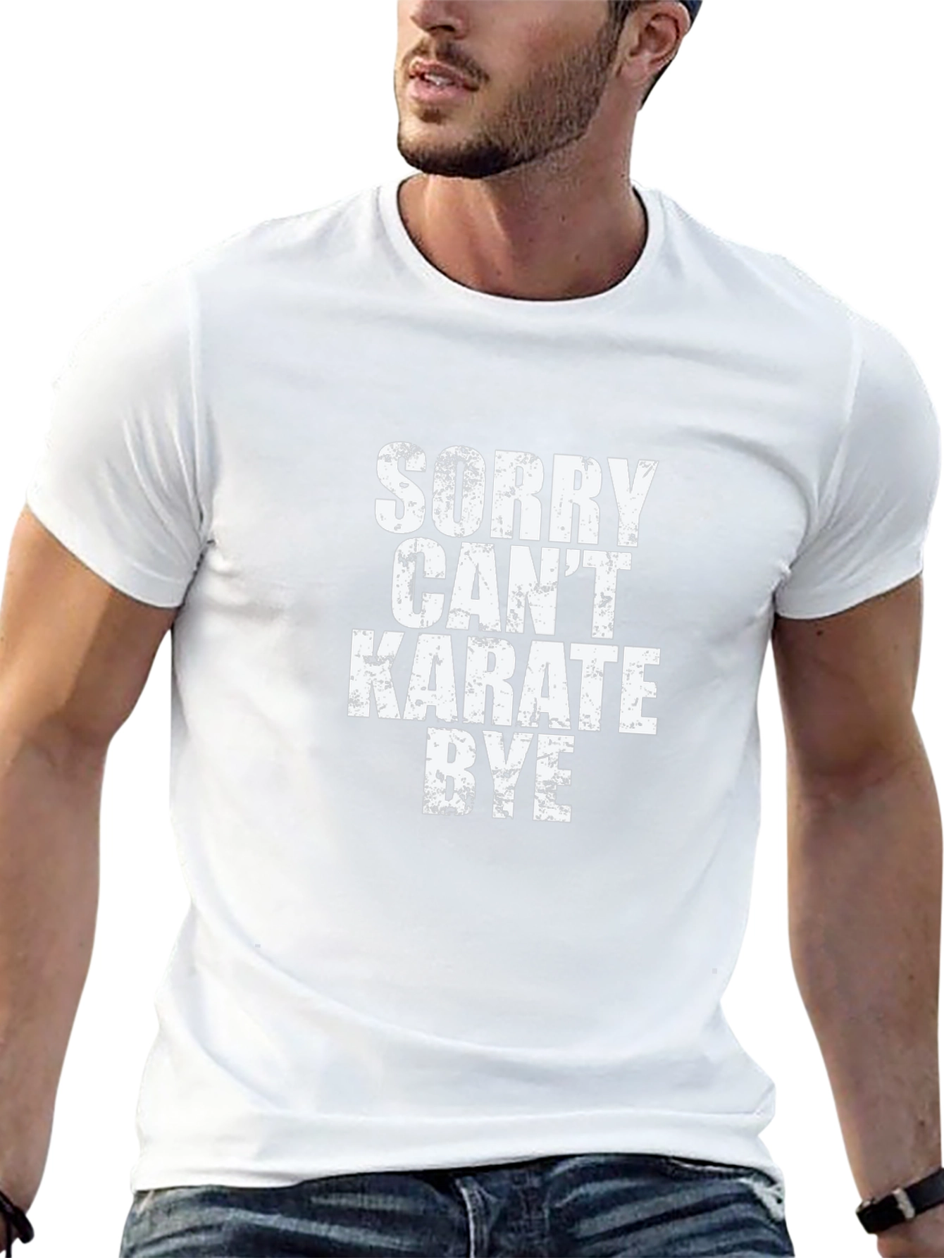 Sorry Cant Karate Bye Black T-Shirt