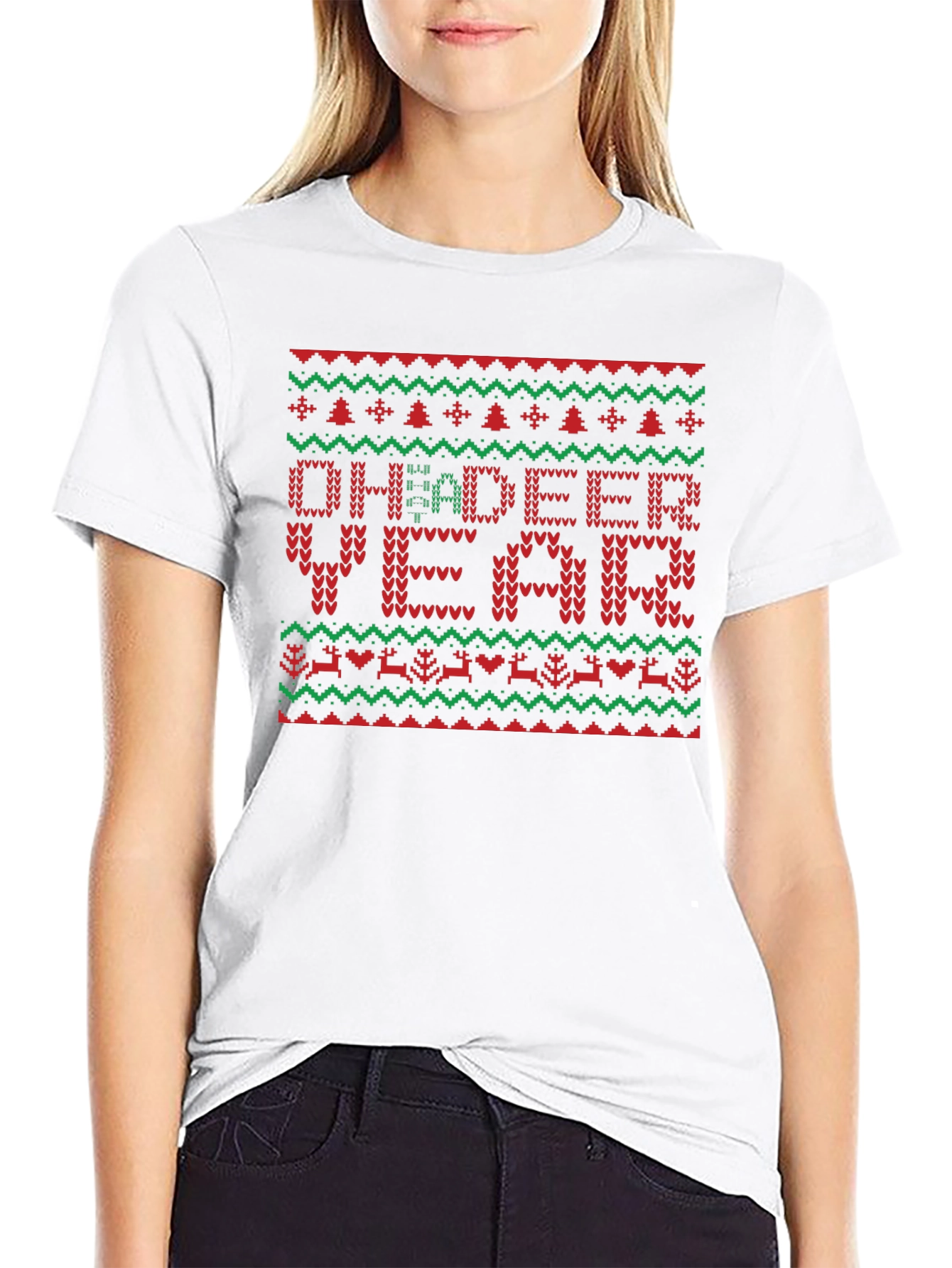 Oh Deeer Year Ugly Christmas Sweater T-shirt