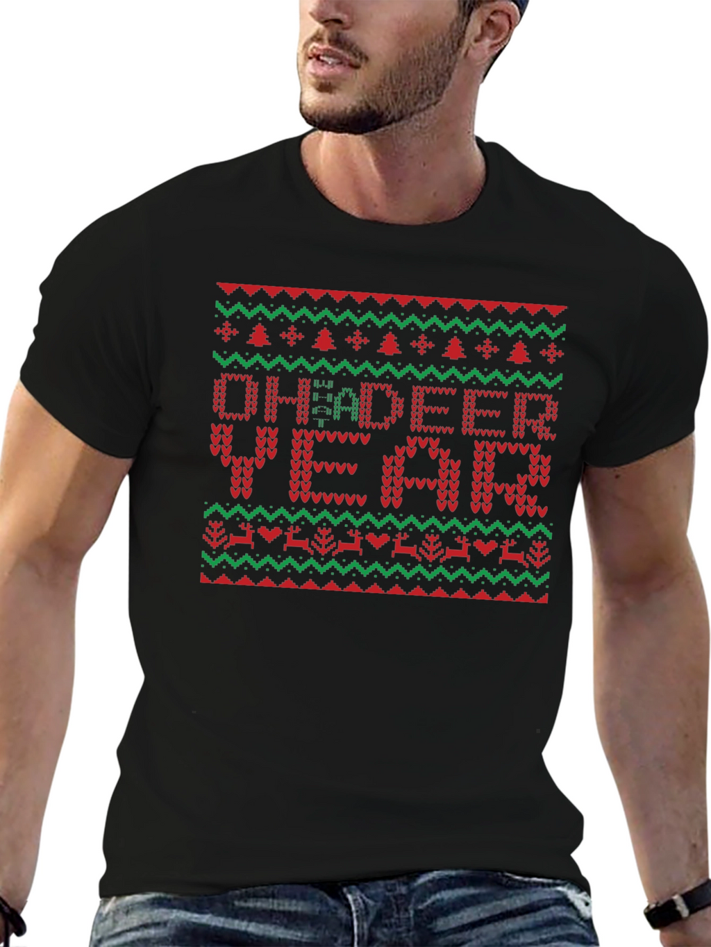 Oh Deeer Year Ugly Christmas Sweater T-shirt