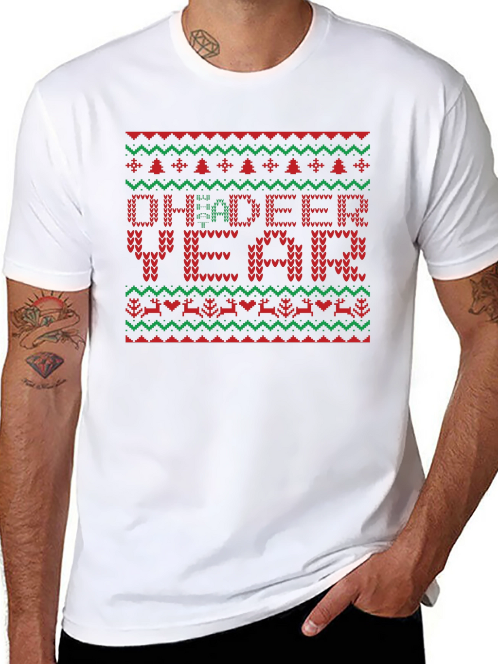Oh Deeer Year Ugly Christmas Sweater T-shirt