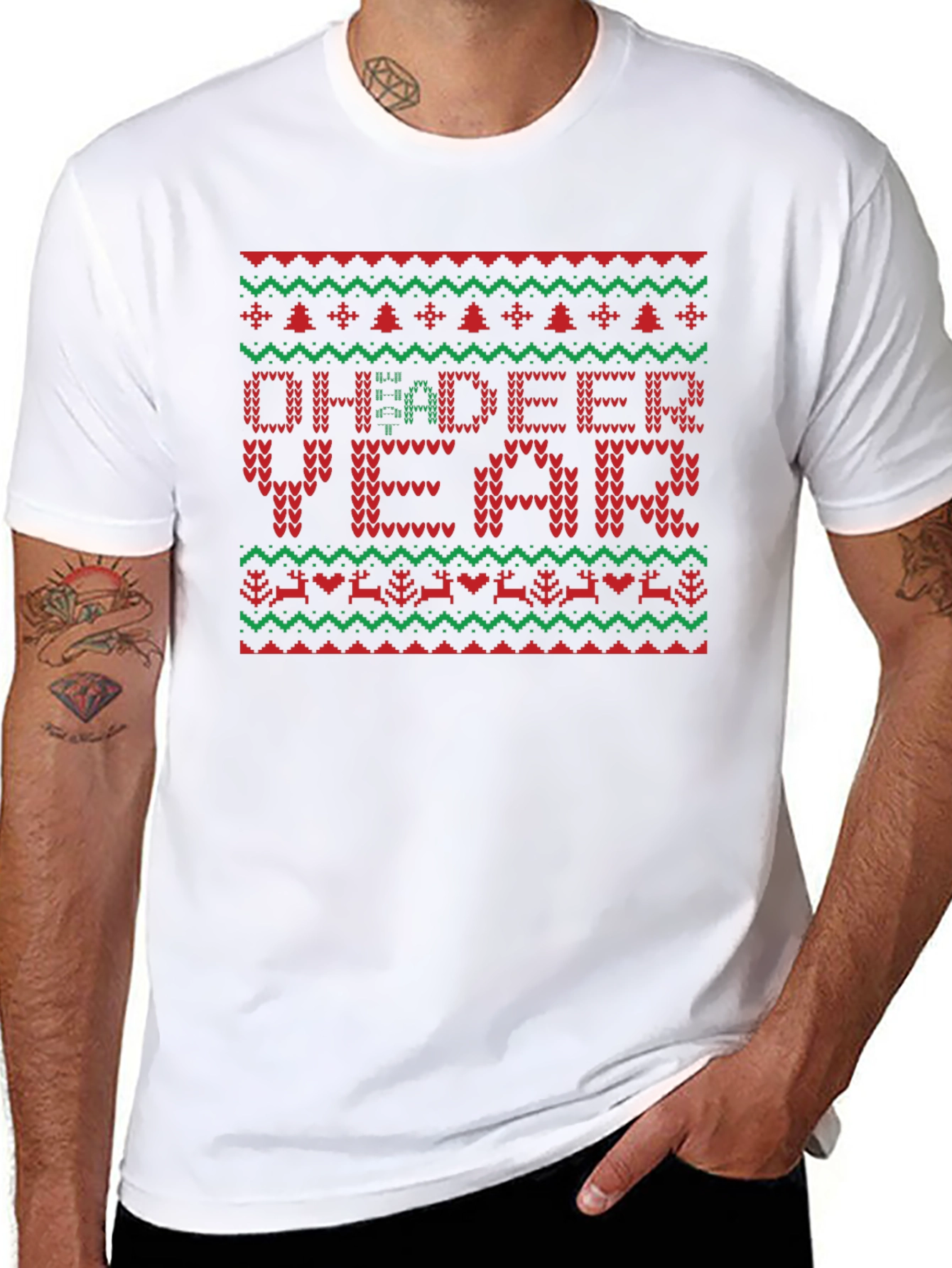 Oh Deeer Year Ugly Christmas Sweater T-shirt