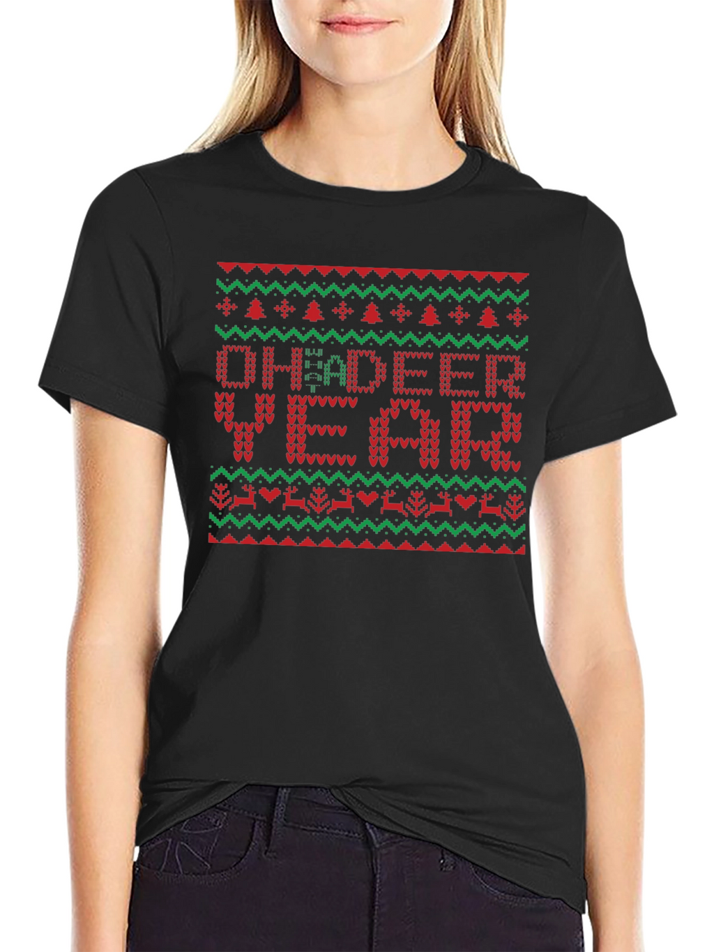 Oh Deeer Year Ugly Christmas Sweater T-shirt