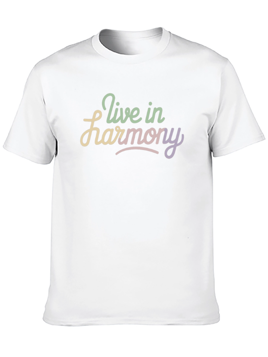 Live in Harmony Black Graphic Tee
