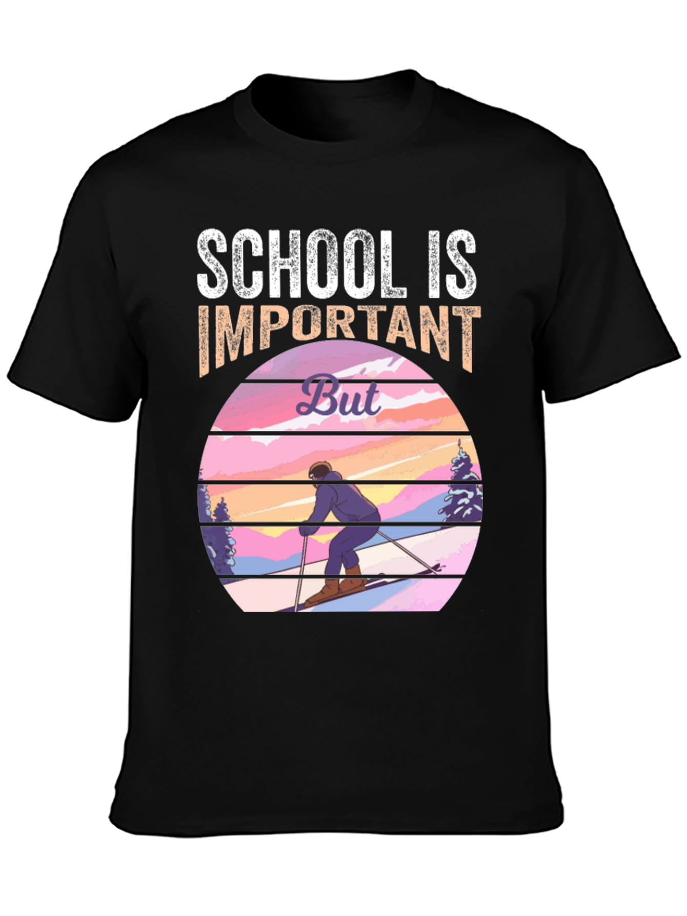 School is Important But Skiing T-Shirt