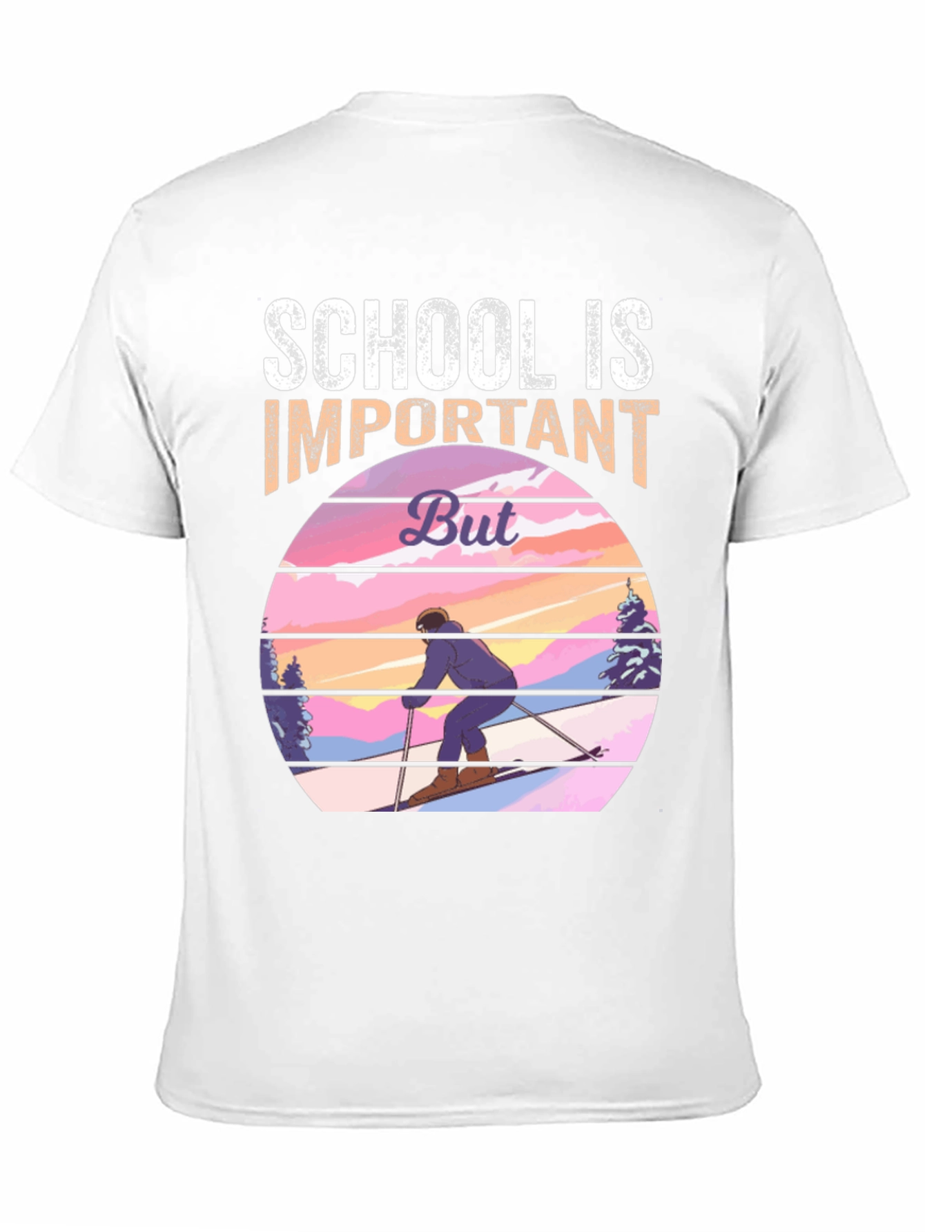 School is Important But Skiing T-Shirt