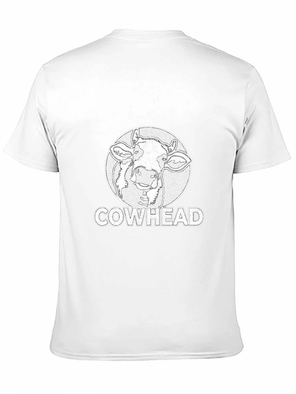 Cowhead Graphic Tee -  Distressed Print