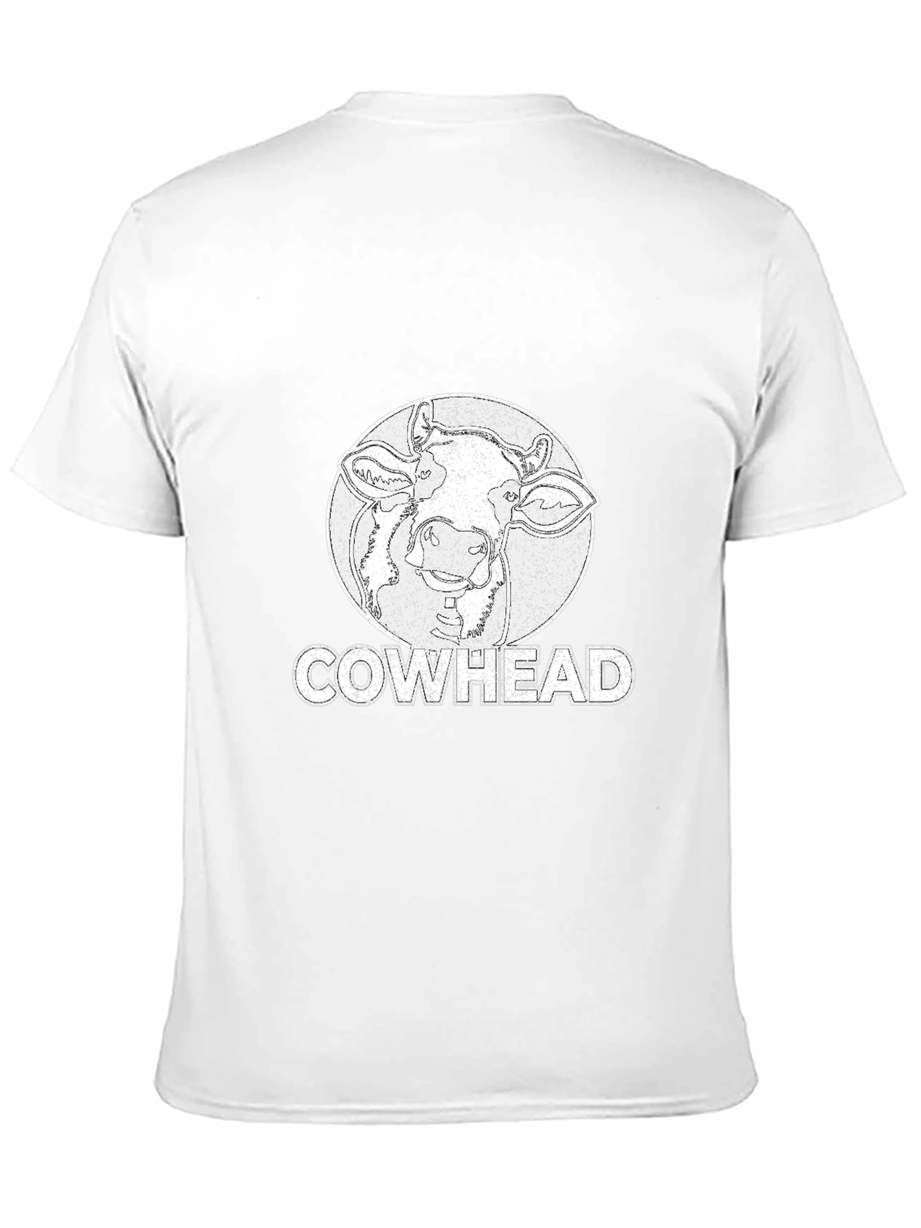 Cowhead Graphic Tee -  Distressed Print