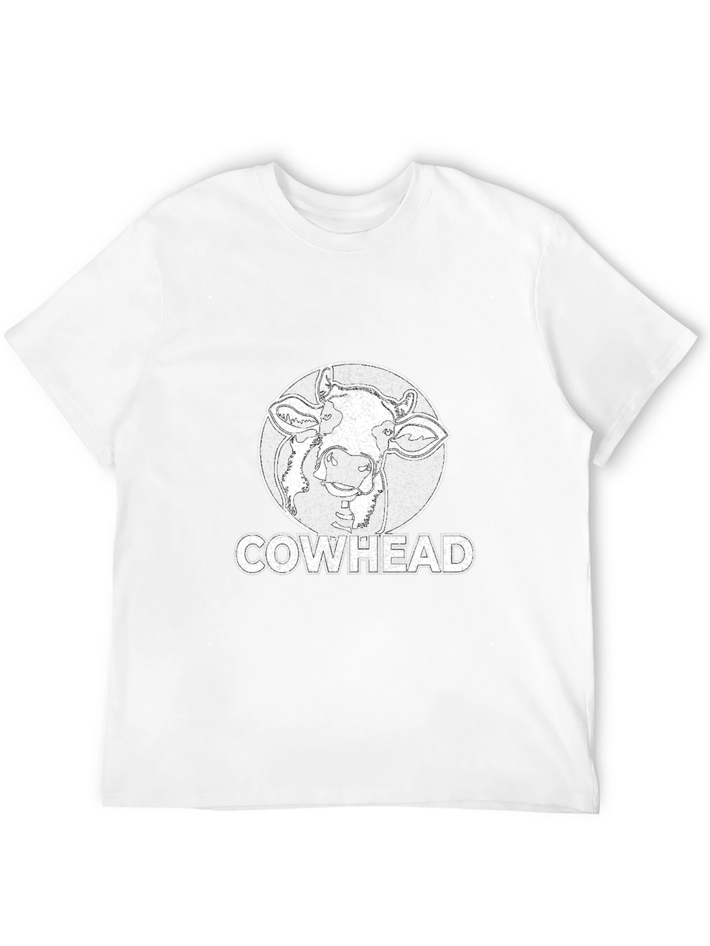 Cowhead Graphic Tee -  Distressed Print