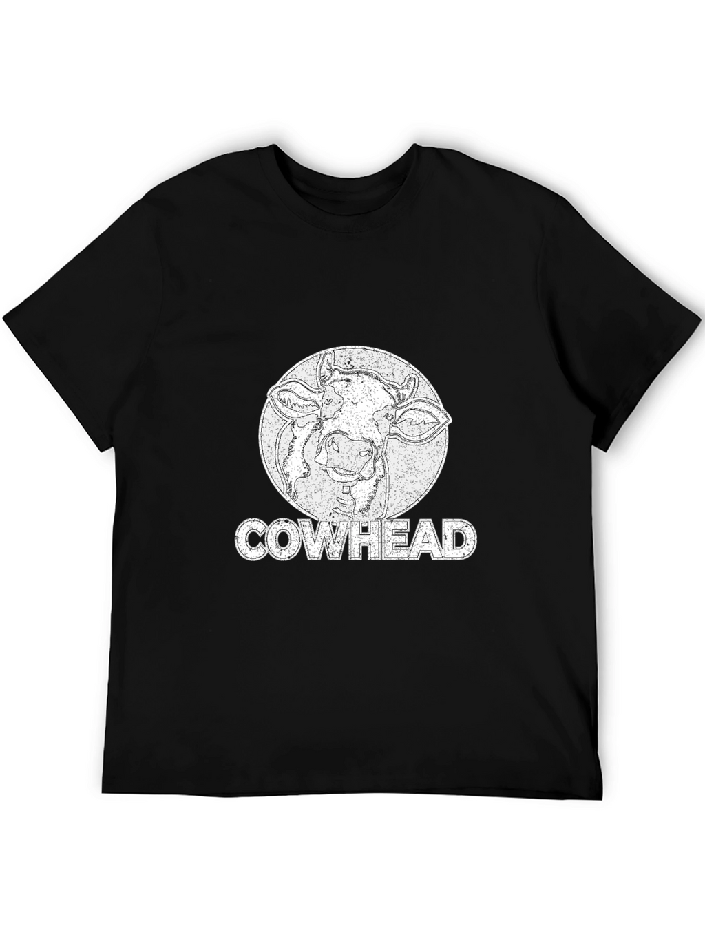 Cowhead Graphic Tee -  Distressed Print