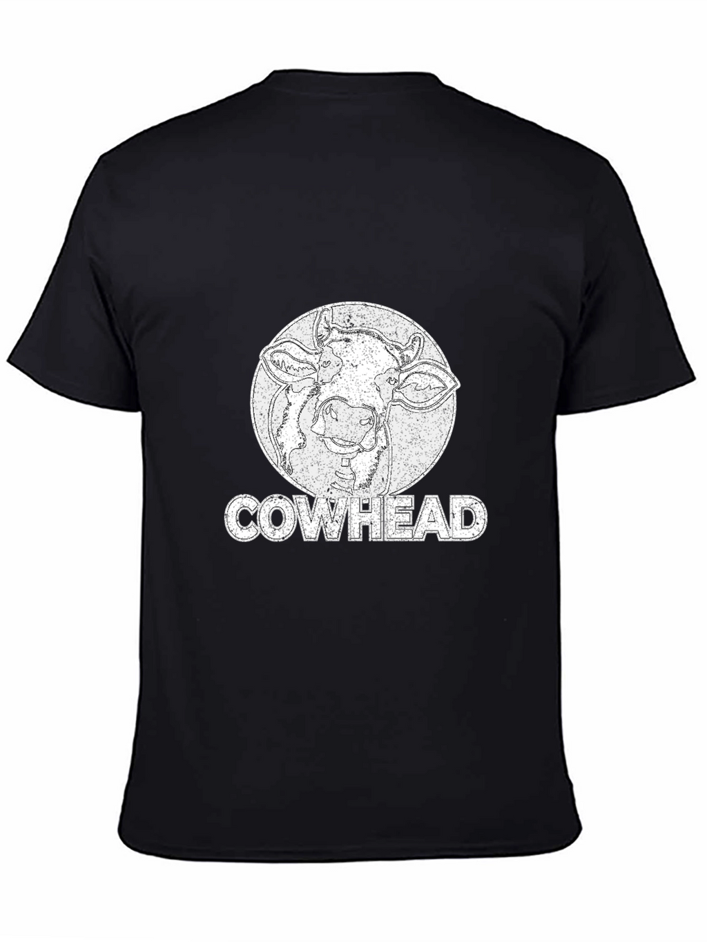 Cowhead Graphic Tee -  Distressed Print
