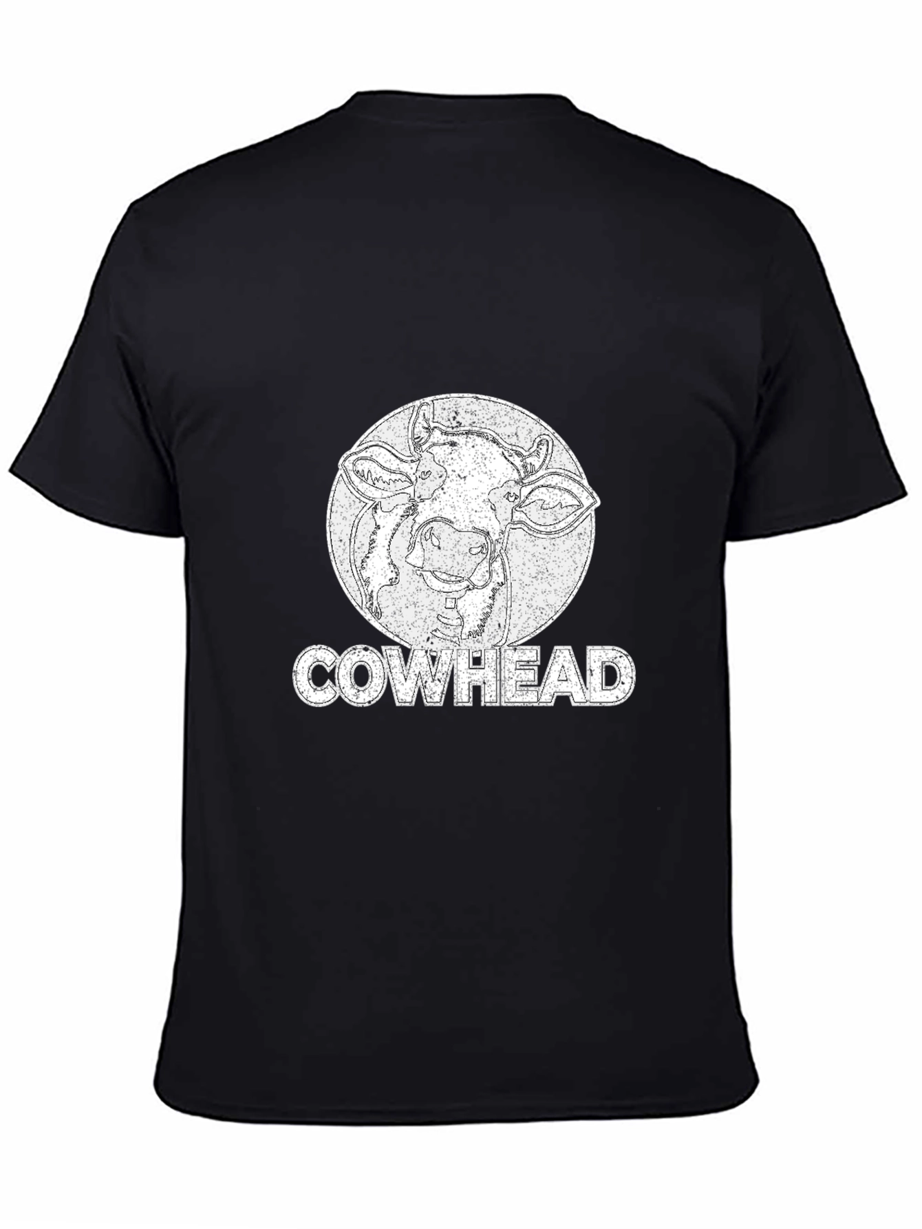 Cowhead Graphic Tee -  Distressed Print
