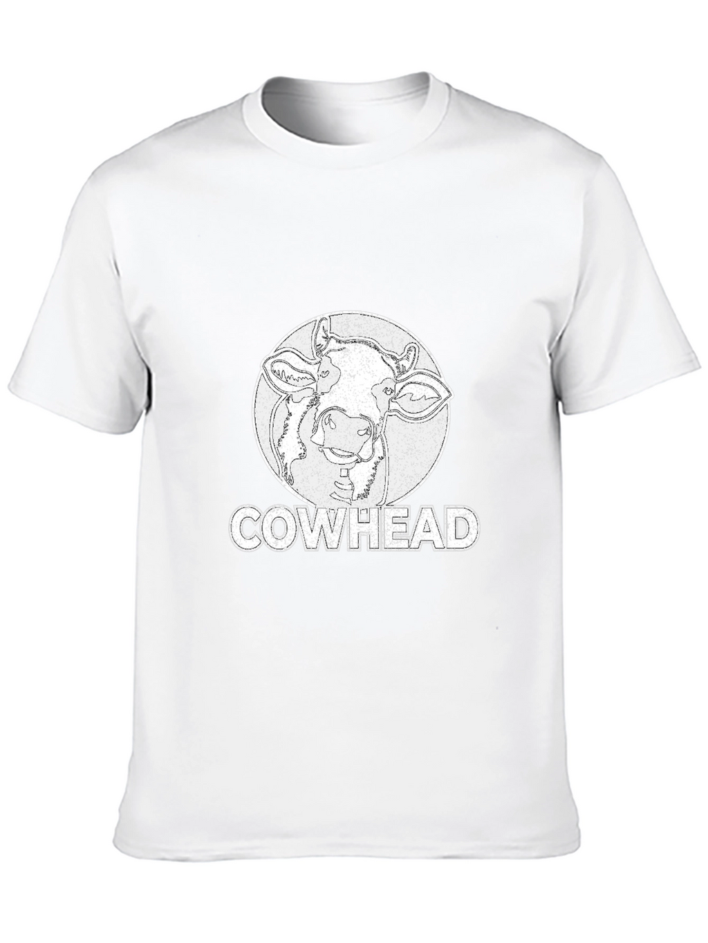 Cowhead Graphic Tee -  Distressed Print