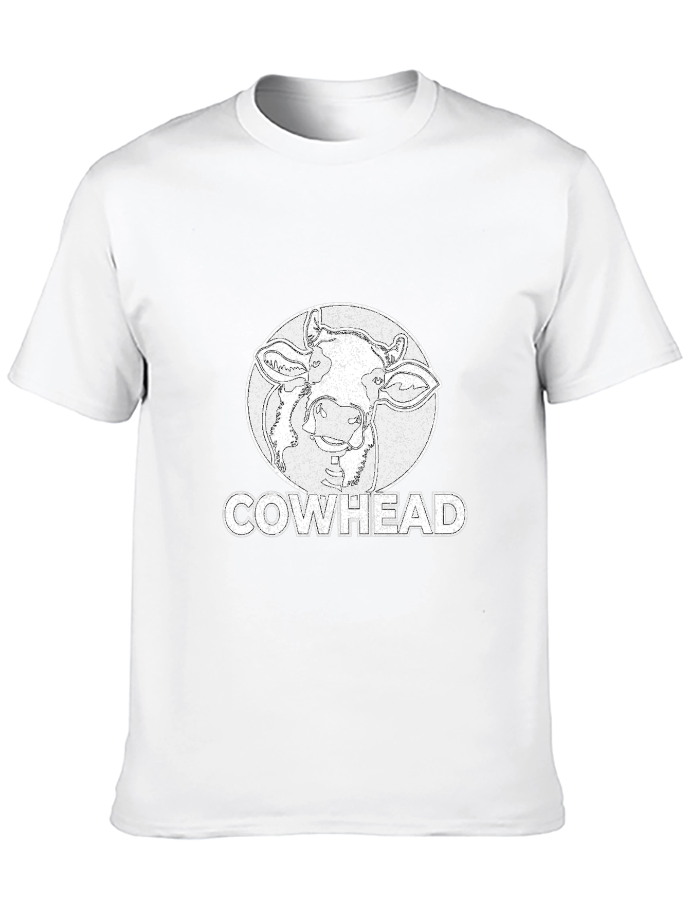 Cowhead Graphic Tee -  Distressed Print