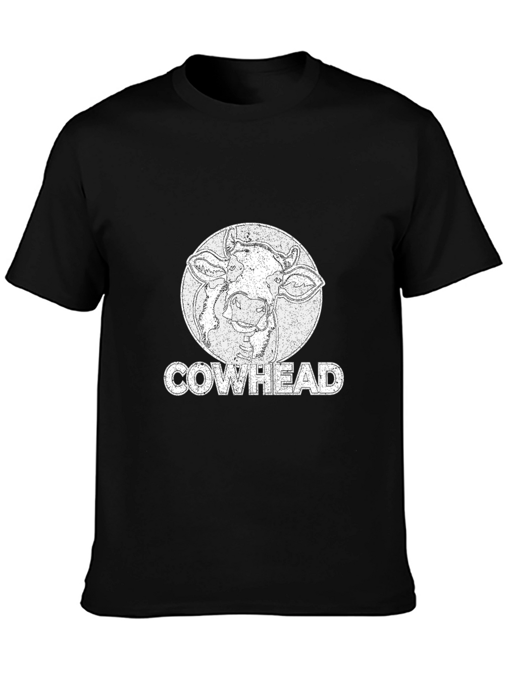 Cowhead Graphic Tee -  Distressed Print