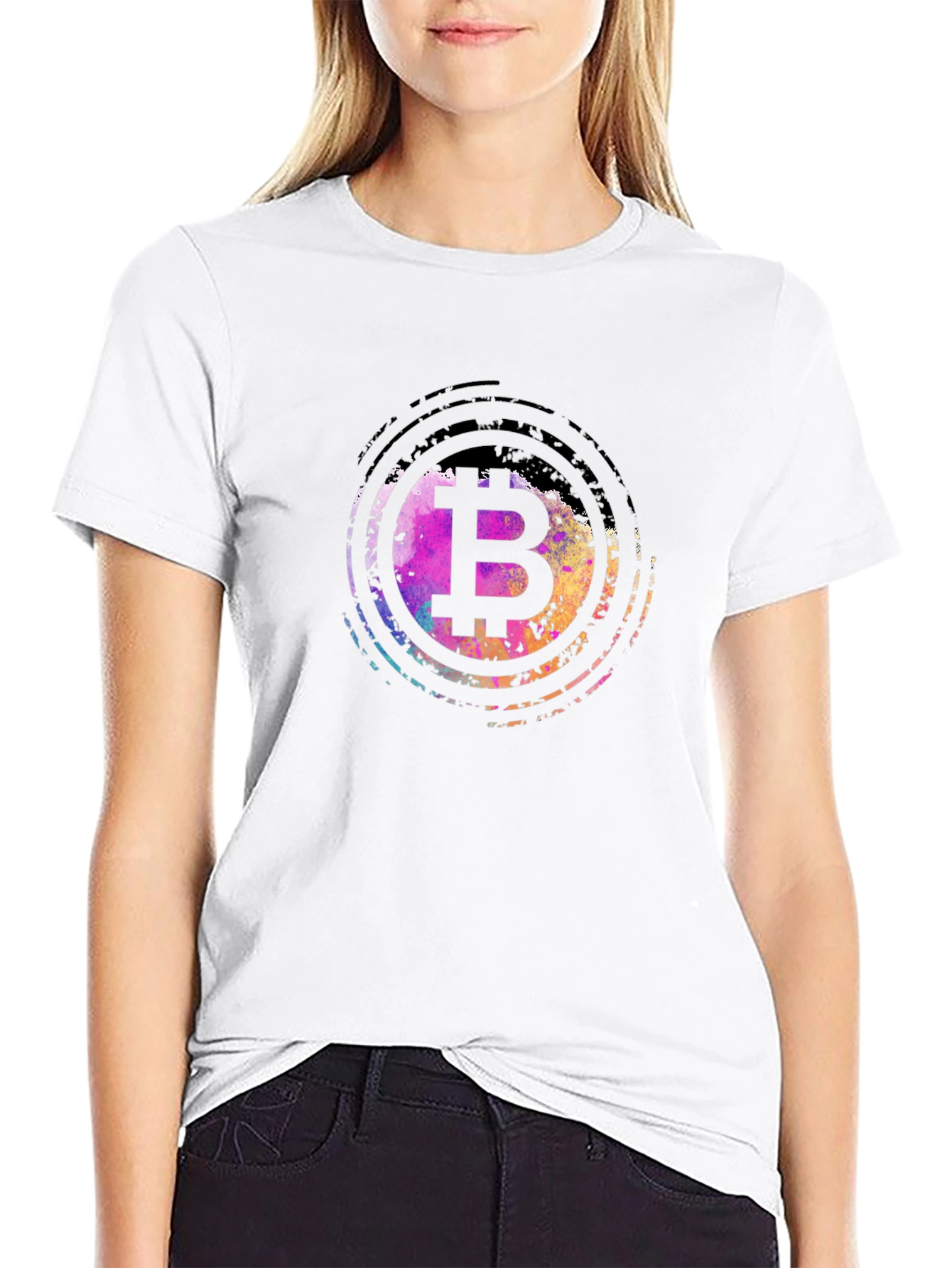 Bitcoin B Logo Graphic T-Shirt - Trendy Crypto Tee