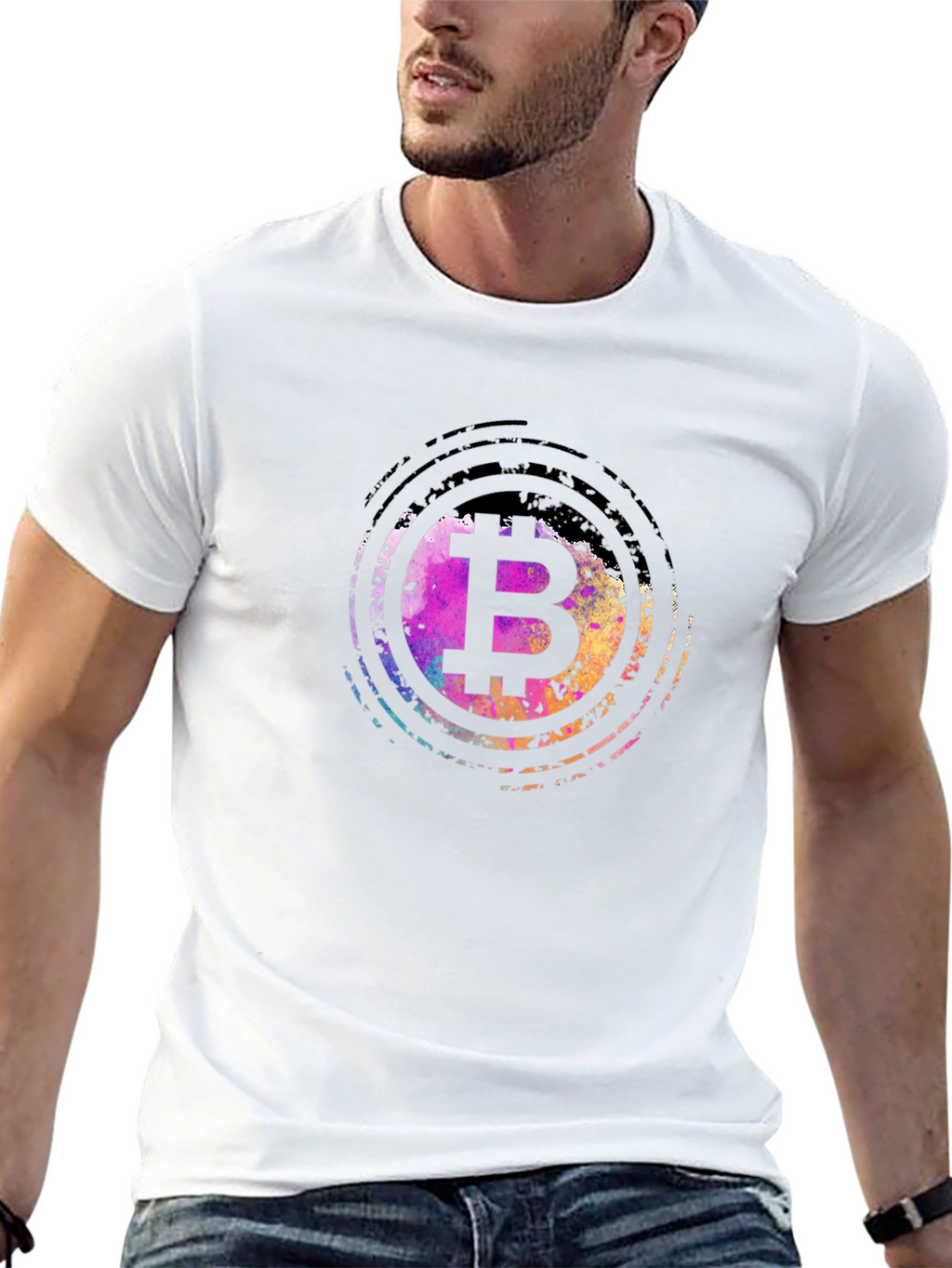 Bitcoin B Logo Graphic T-Shirt - Trendy Crypto Tee