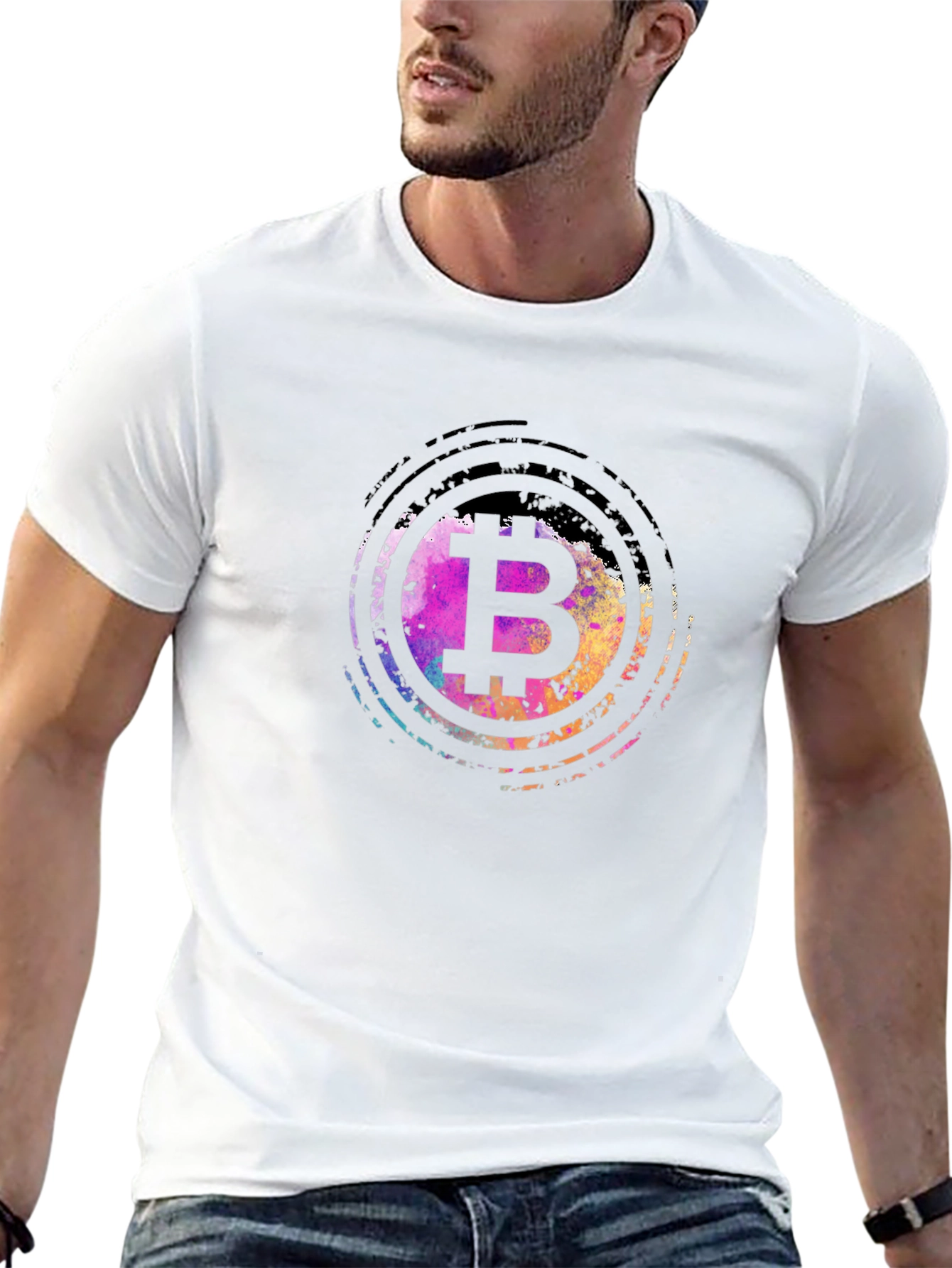 Bitcoin B Logo Graphic T-Shirt - Trendy Crypto Tee