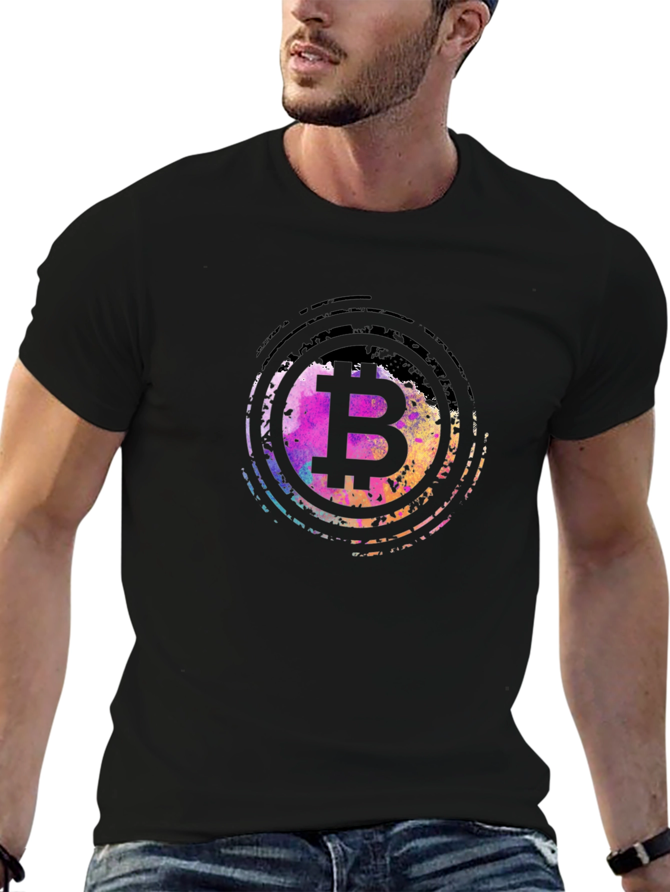Bitcoin B Logo Graphic T-Shirt - Trendy Crypto Tee