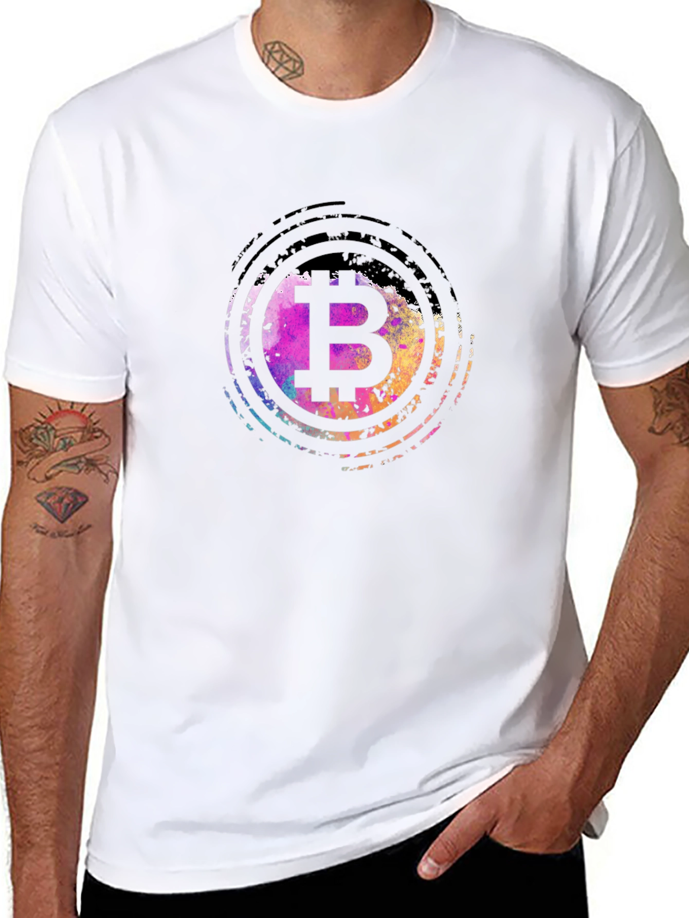 Bitcoin B Logo Graphic T-Shirt - Trendy Crypto Tee