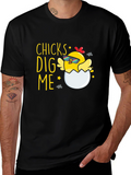 Funny Chicks Dig Me Easter T-Shirt
