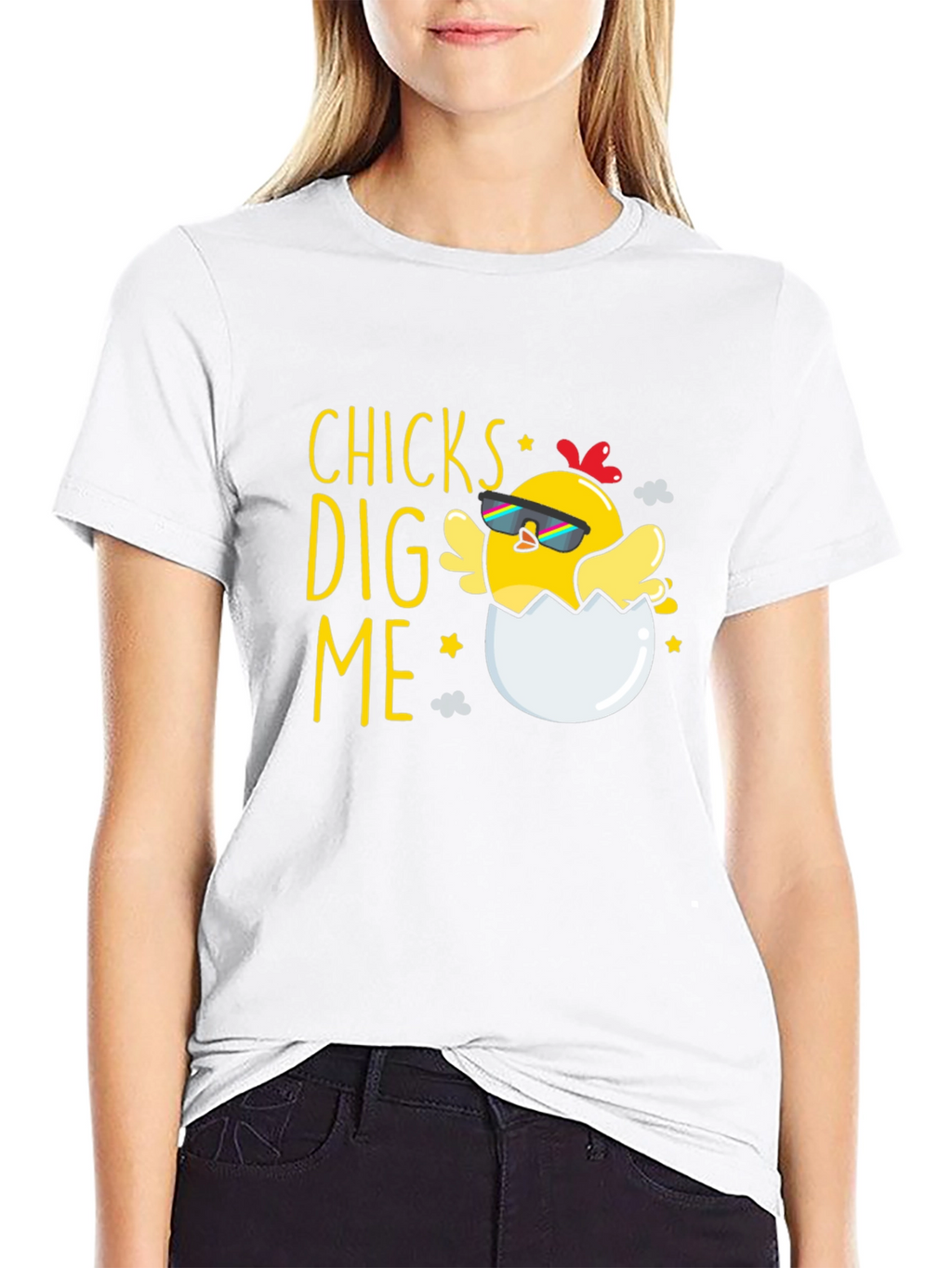 Funny Chicks Dig Me Easter T-Shirt