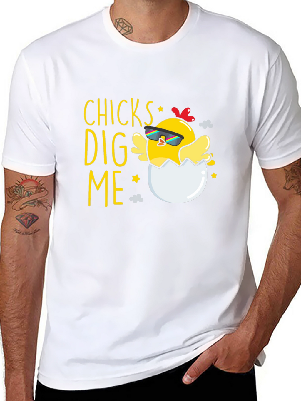 Funny Chicks Dig Me Easter T-Shirt
