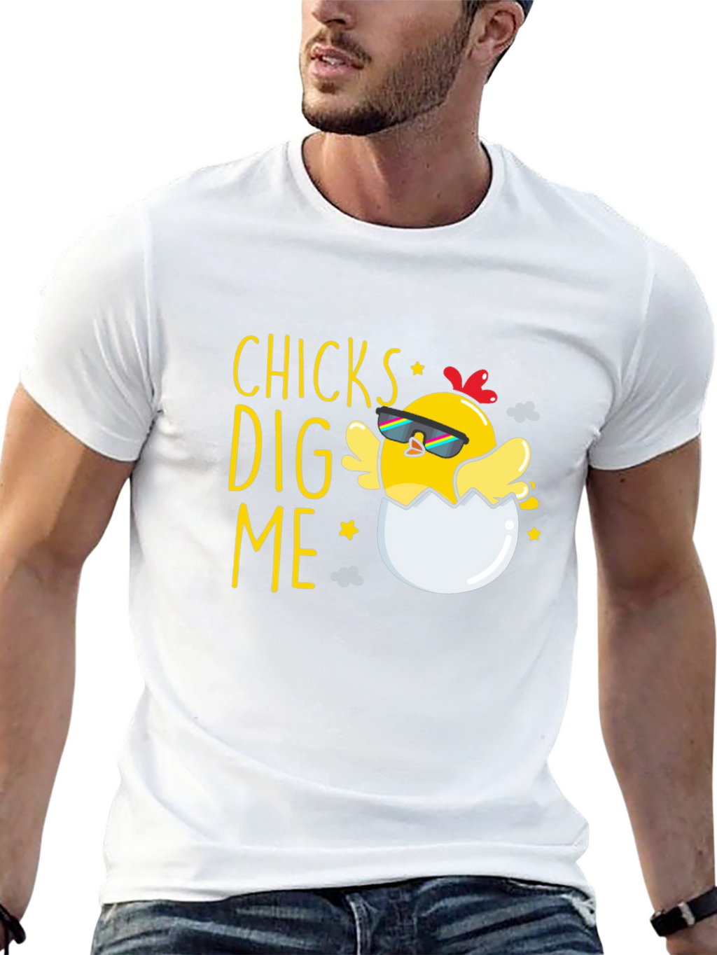Funny Chicks Dig Me Easter T-Shirt
