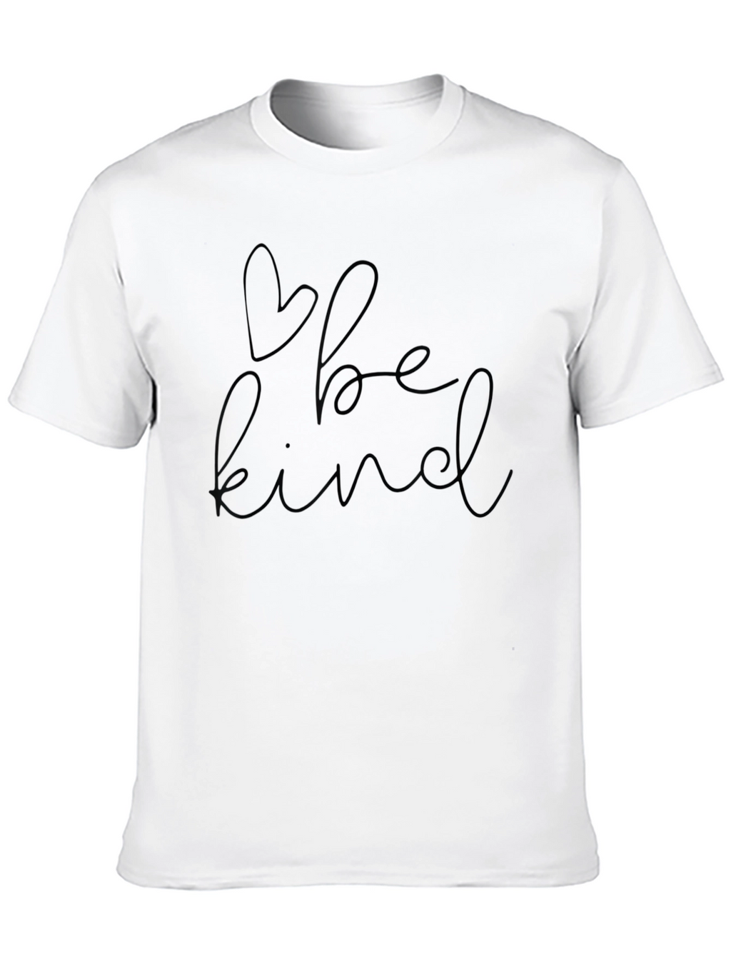 Be Kind Heart Graphic Black T-Shirt