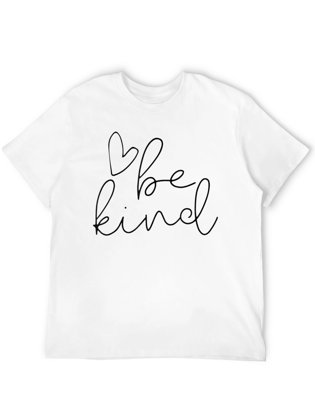 Be Kind Heart Graphic Black T-Shirt