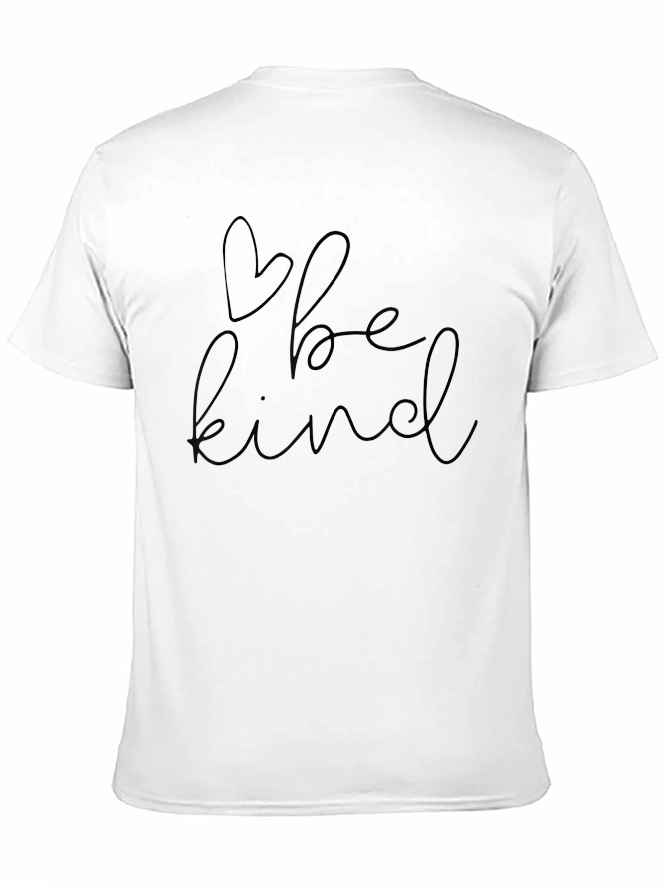 Be Kind Heart Graphic Black T-Shirt