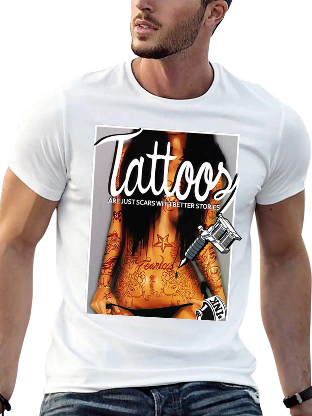 Tattoos Are Just Scars Tee
