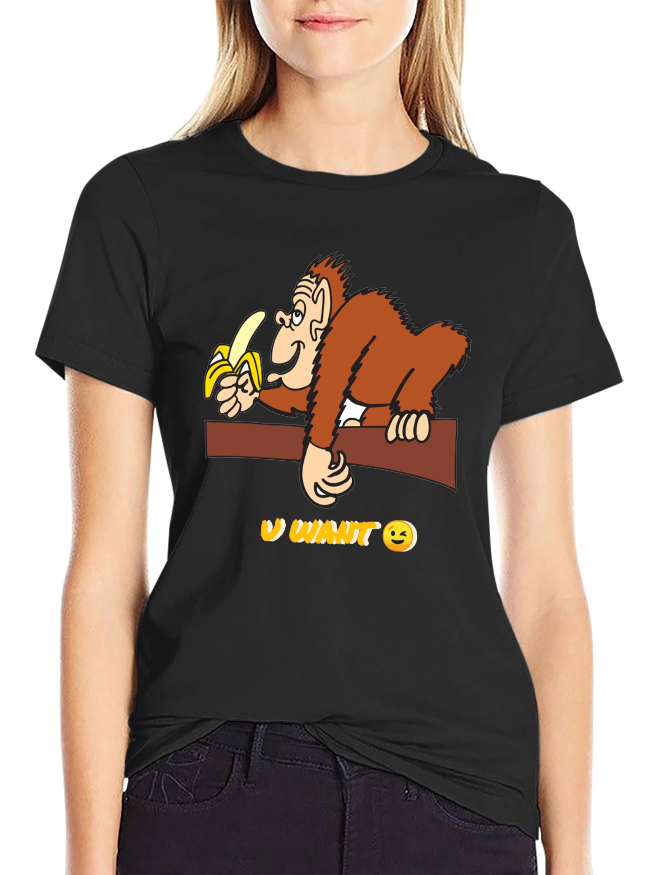 Funny Monkey Banana T-Shirt