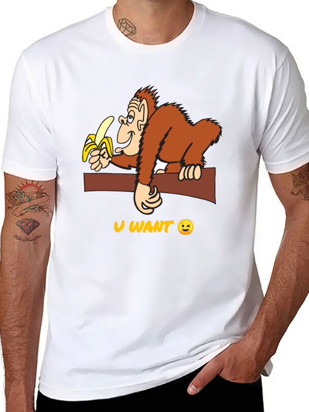 Funny Monkey Banana T-Shirt