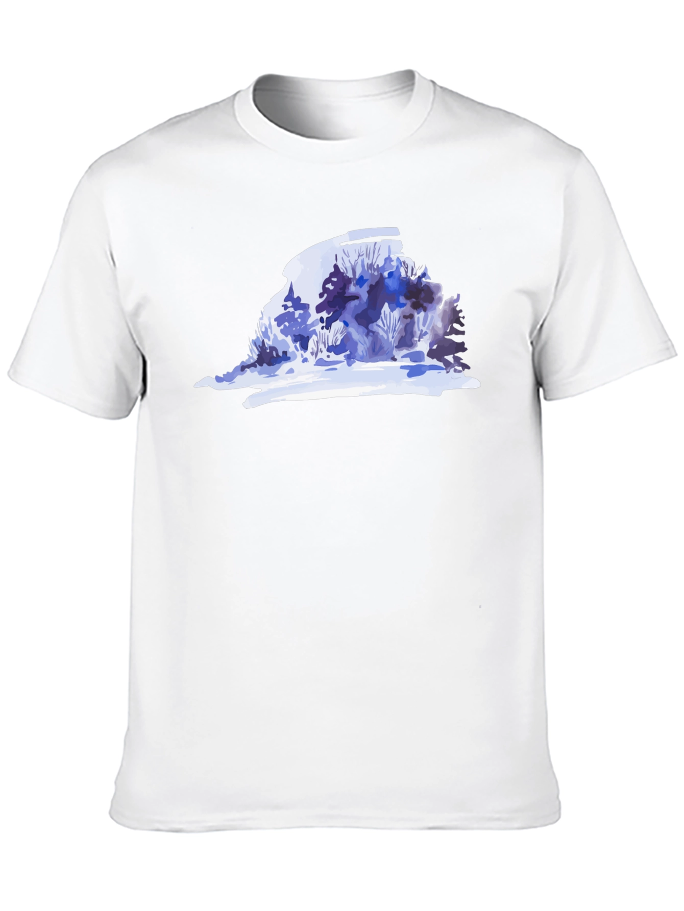 Winter Bush Graphic Tee - Stylish Nature Inspired Design