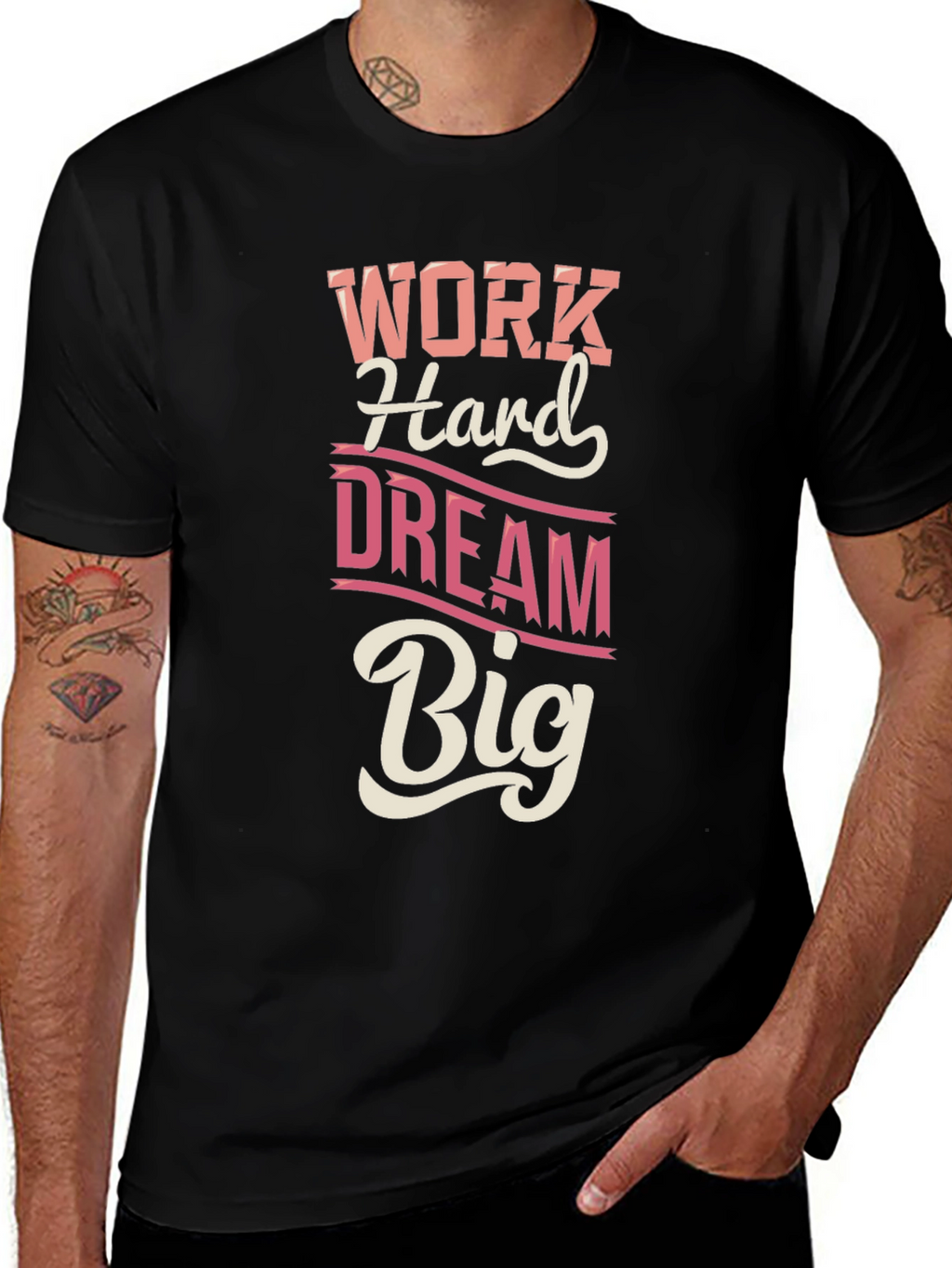 Work Hard Dream Big Graphic T-Shirt