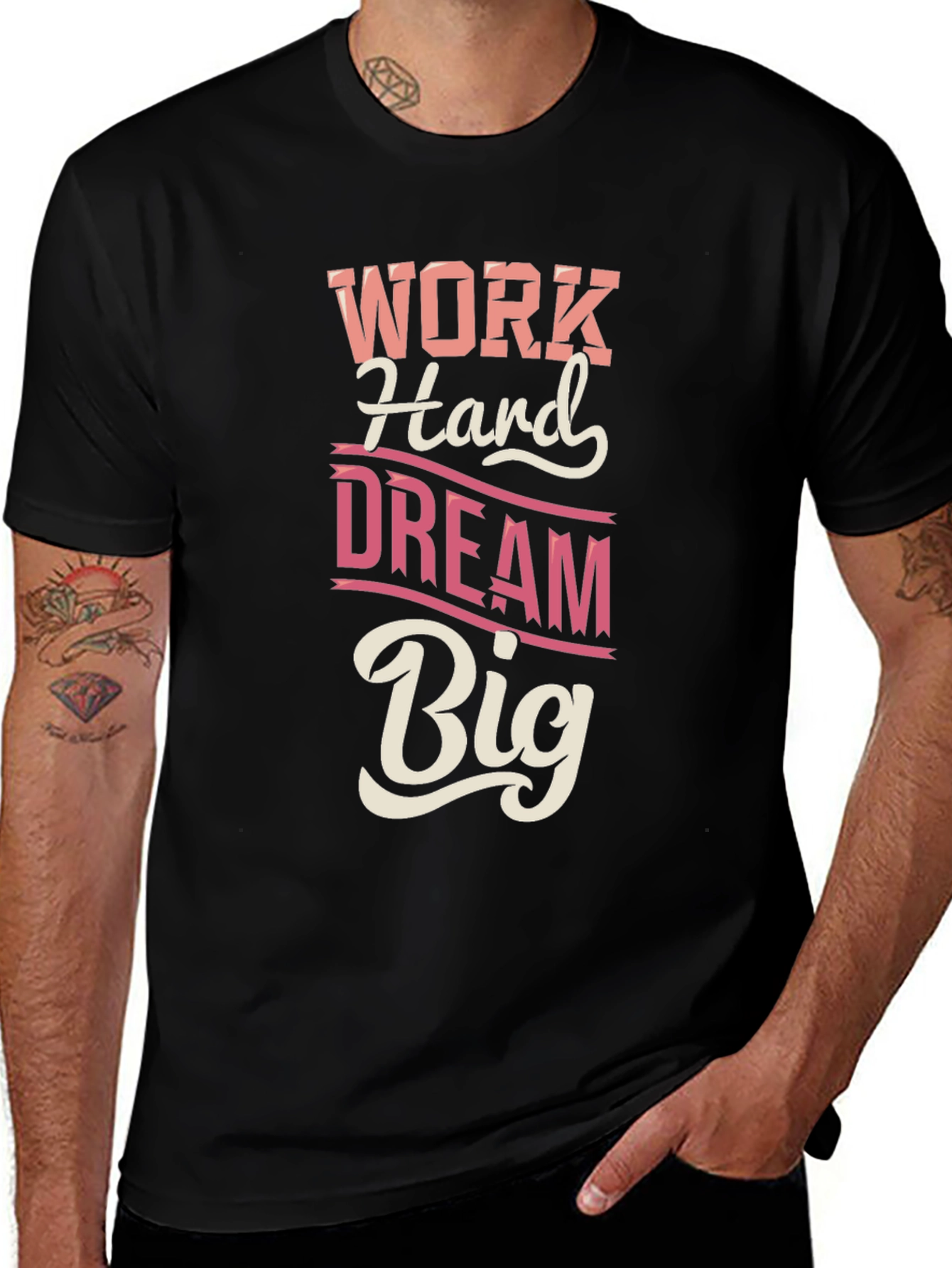 Work Hard Dream Big Graphic T-Shirt