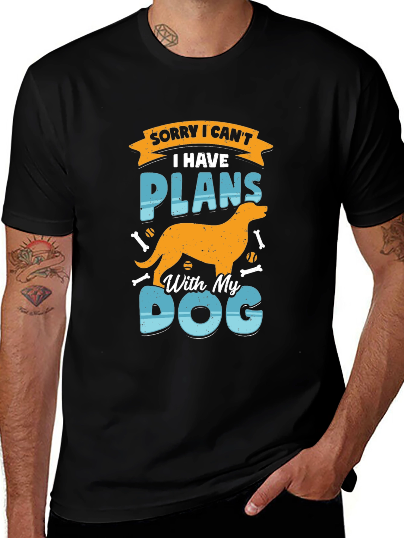 Sorry I Can’t I Have Plans With My Dog T-Shirt – Funny Dog Lover Tee