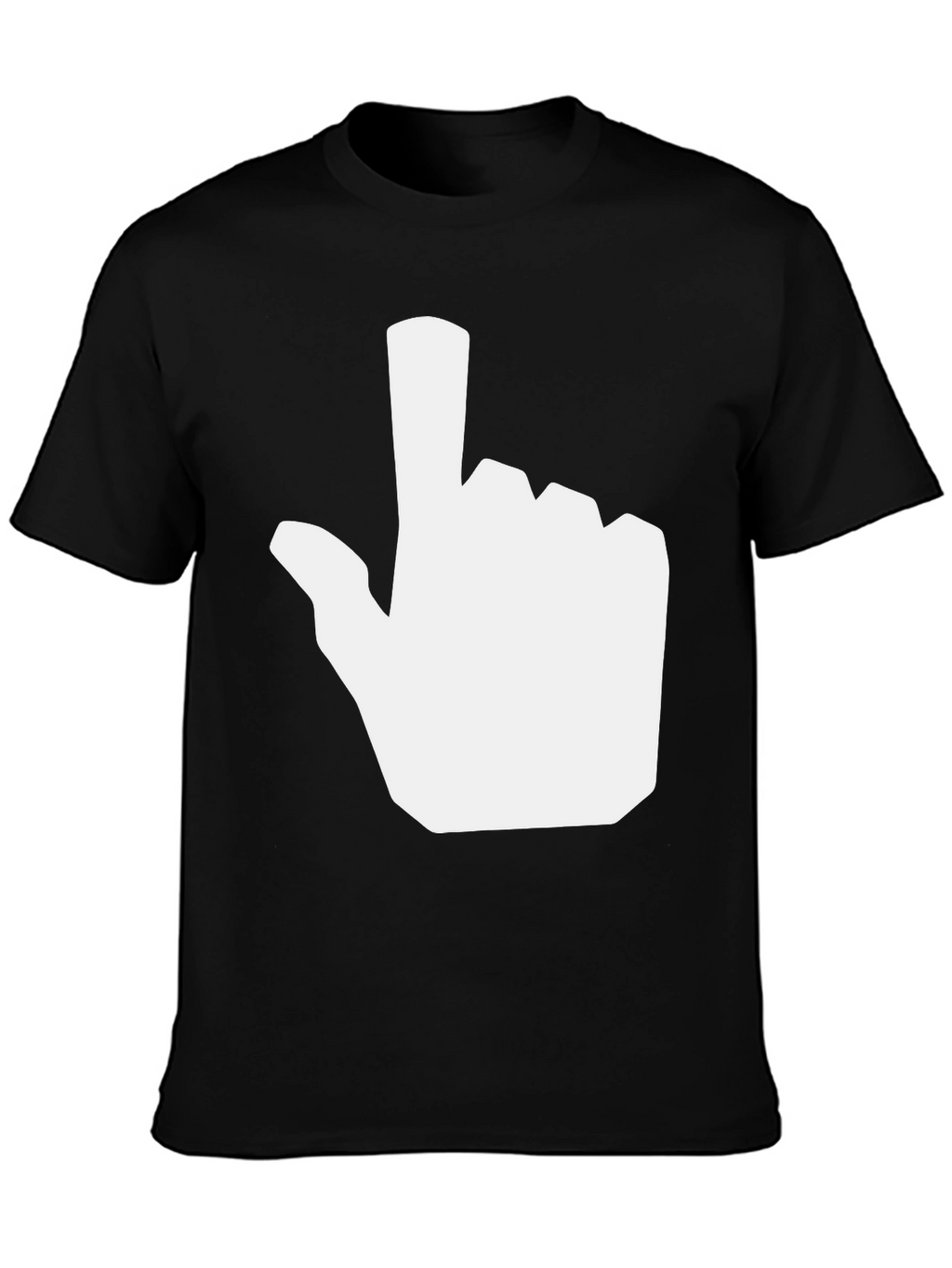 Novelty Pointer Hand Graphic Tee - Black