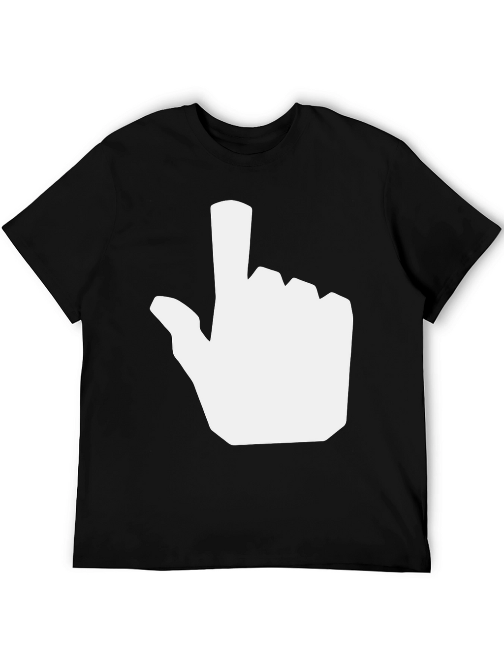 Novelty Pointer Hand Graphic Tee - Black