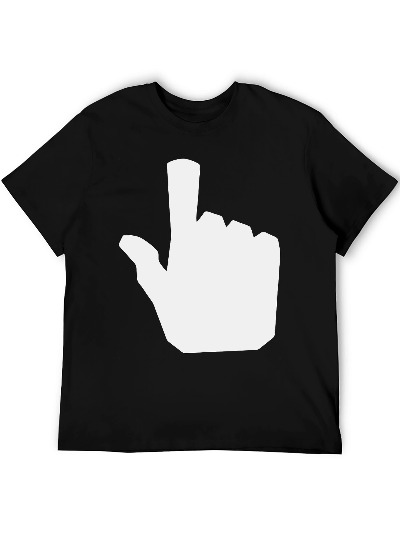 Novelty Pointer Hand Graphic Tee - Black