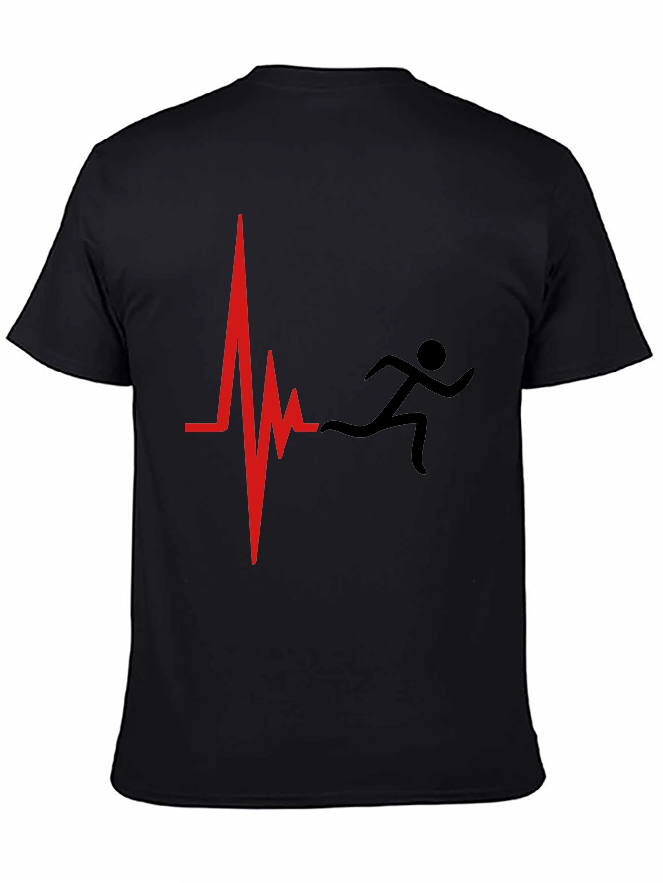 Running Heartbeat Graphic Tee - Sporty Casual