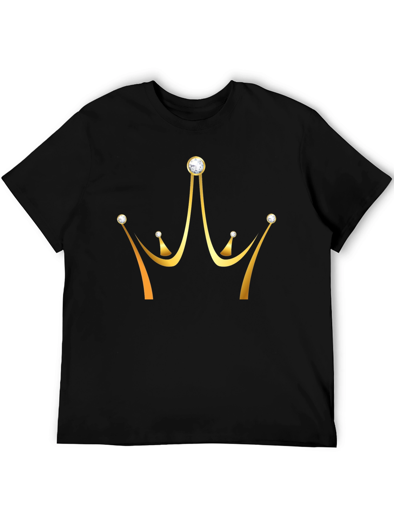 Golden Crown Graphic T-Shirt - Stylish Mens Tee