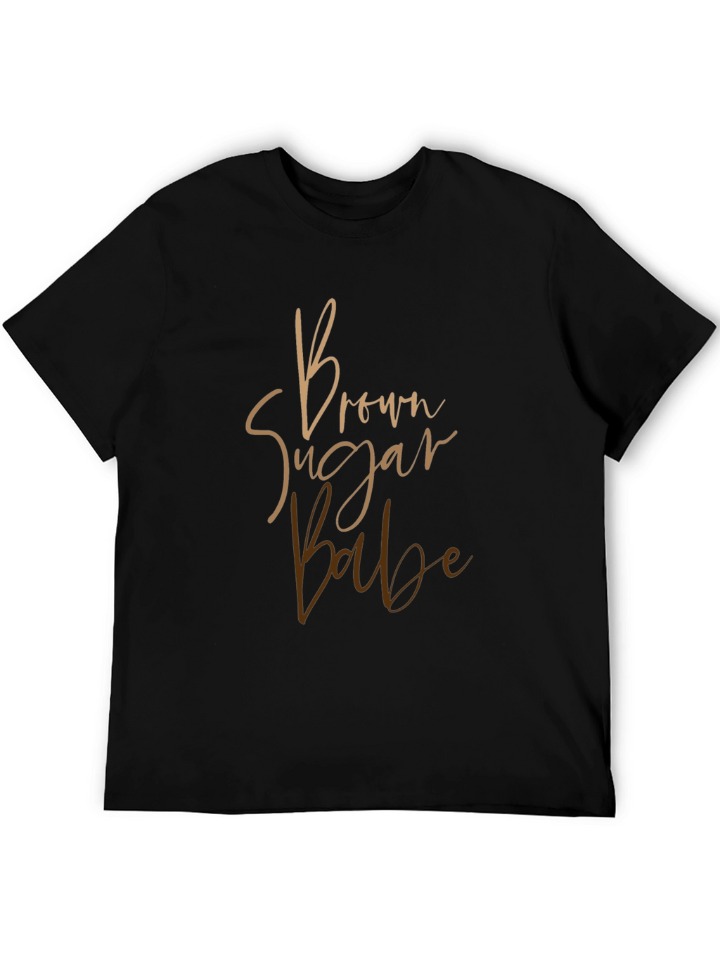 Brown Sugar Babe Black T-Shirt