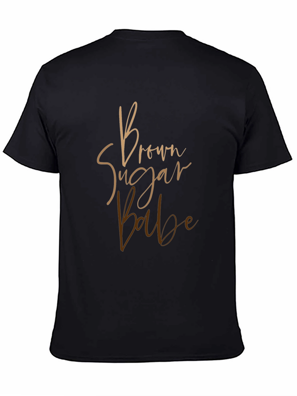 Brown Sugar Babe Black T-Shirt
