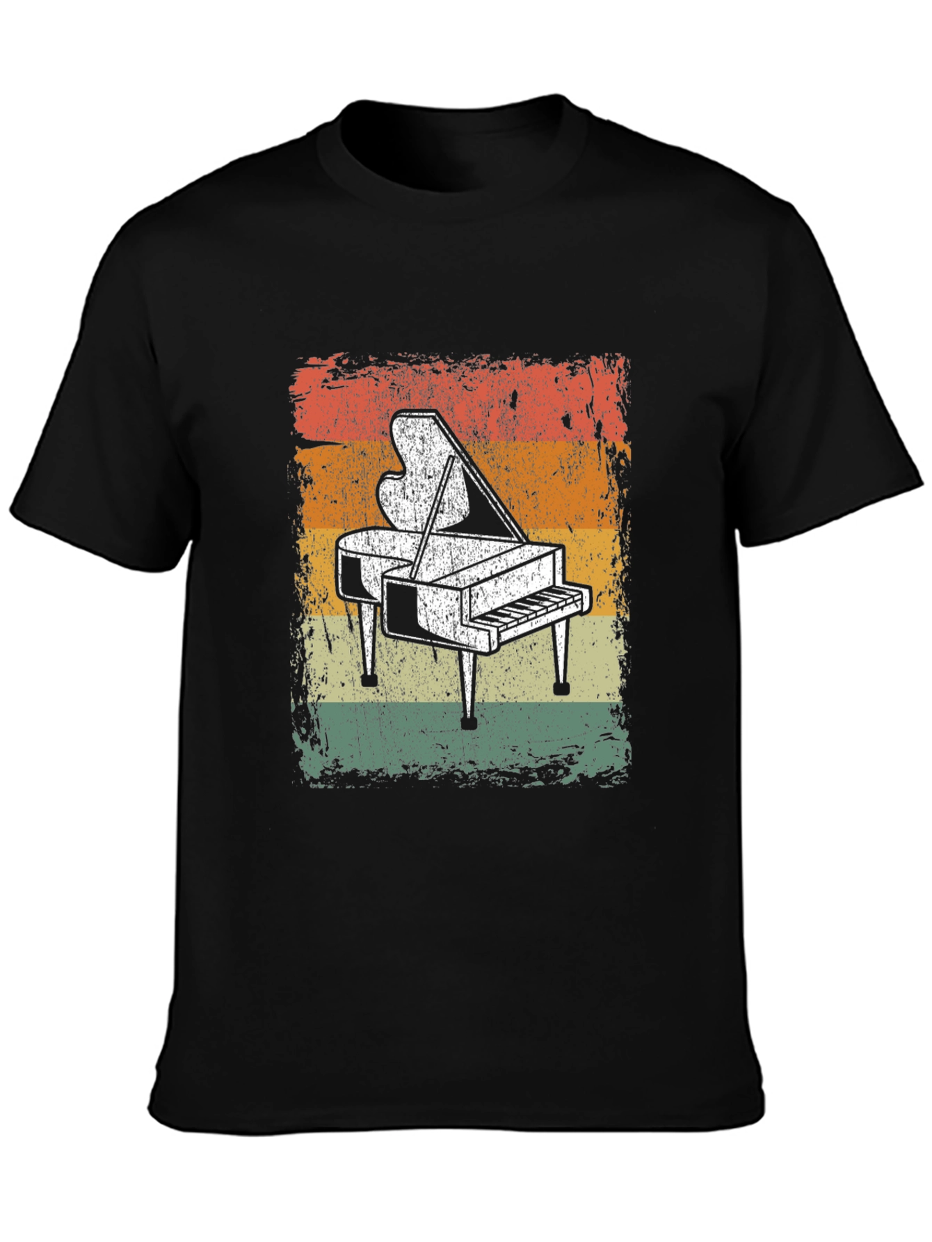 Vintage Piano T-Shirt - Retro Music Lover Tee