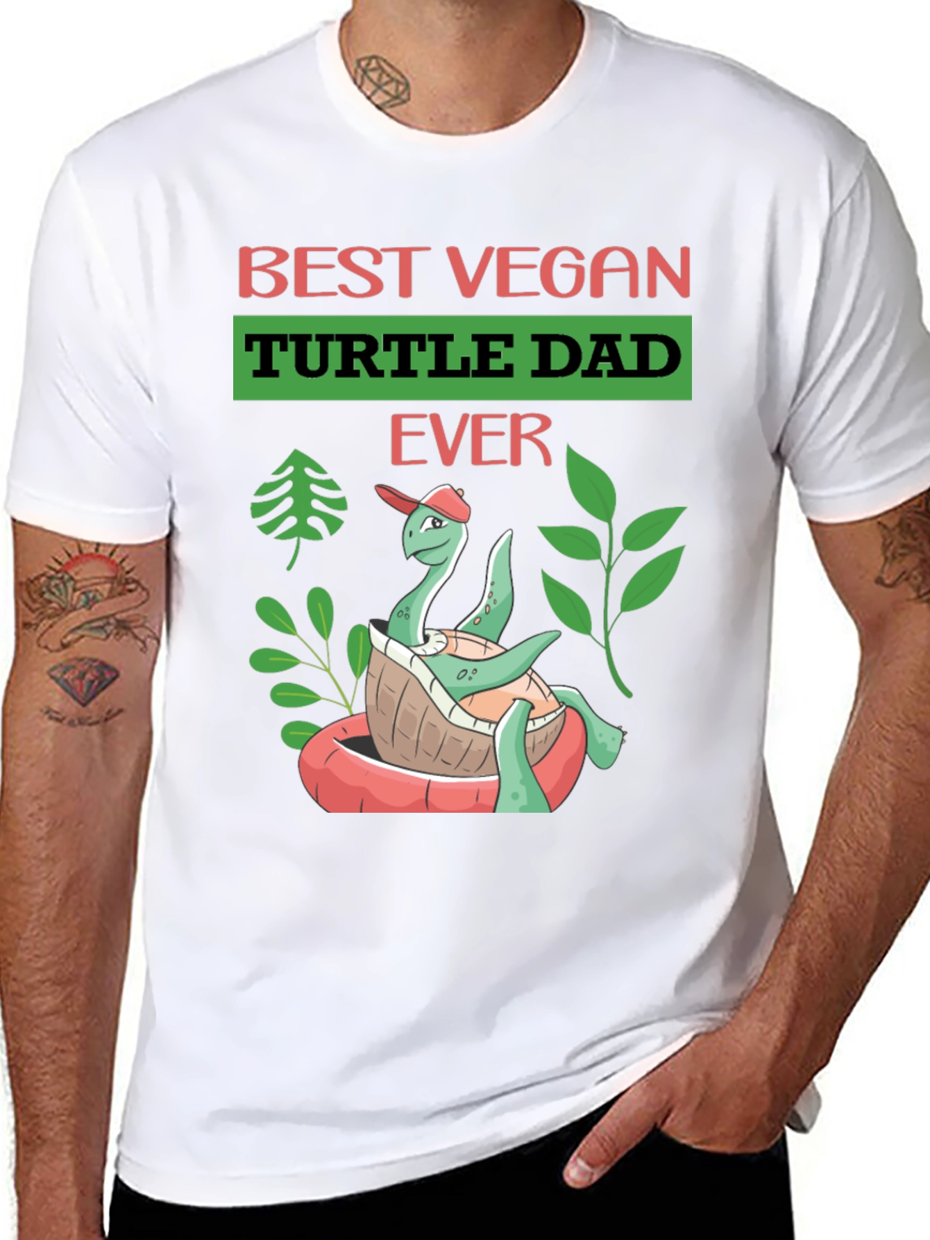 Best Vegan Turtle Dad Ever T-Shirt