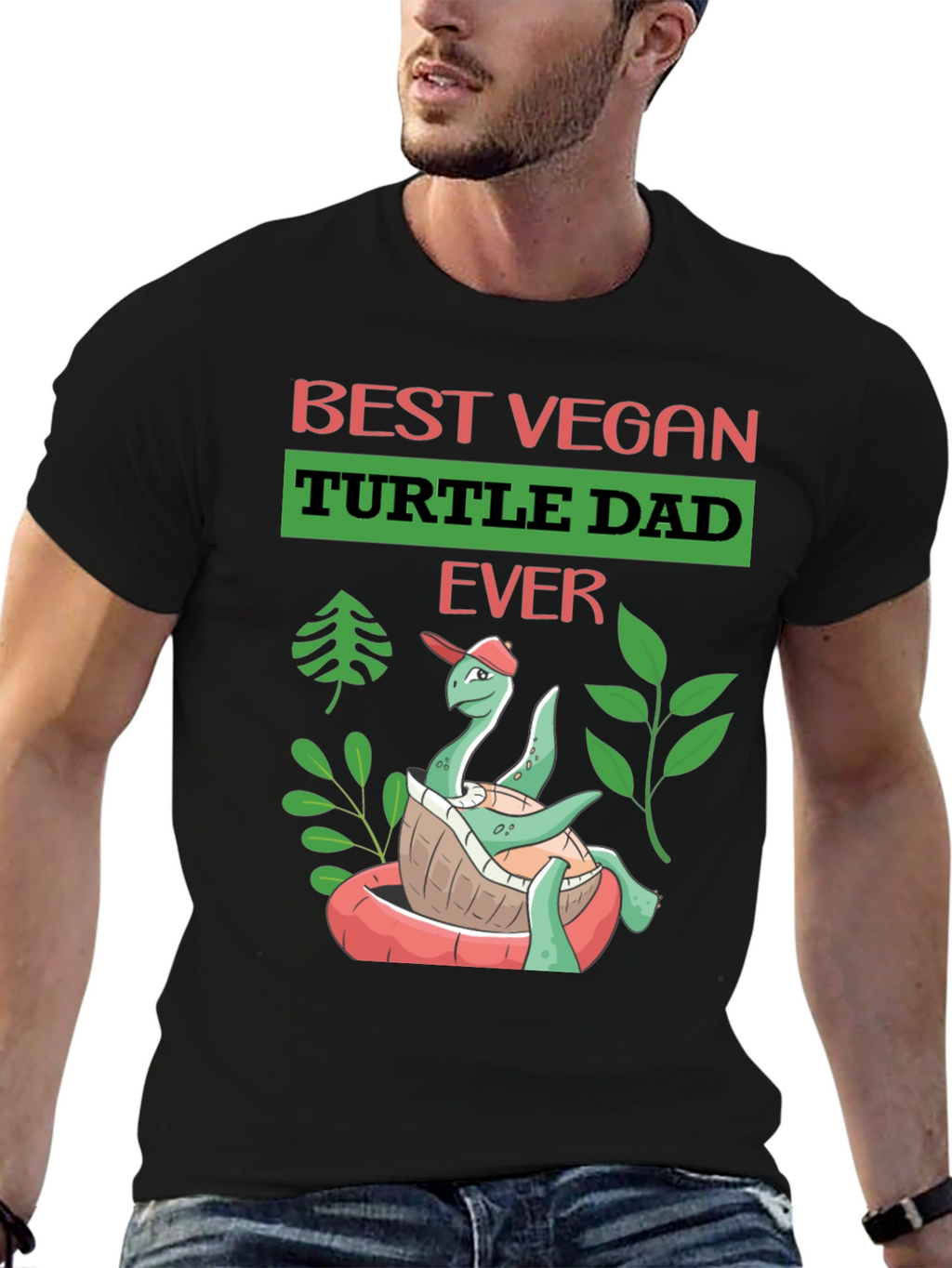 Best Vegan Turtle Dad Ever T-Shirt